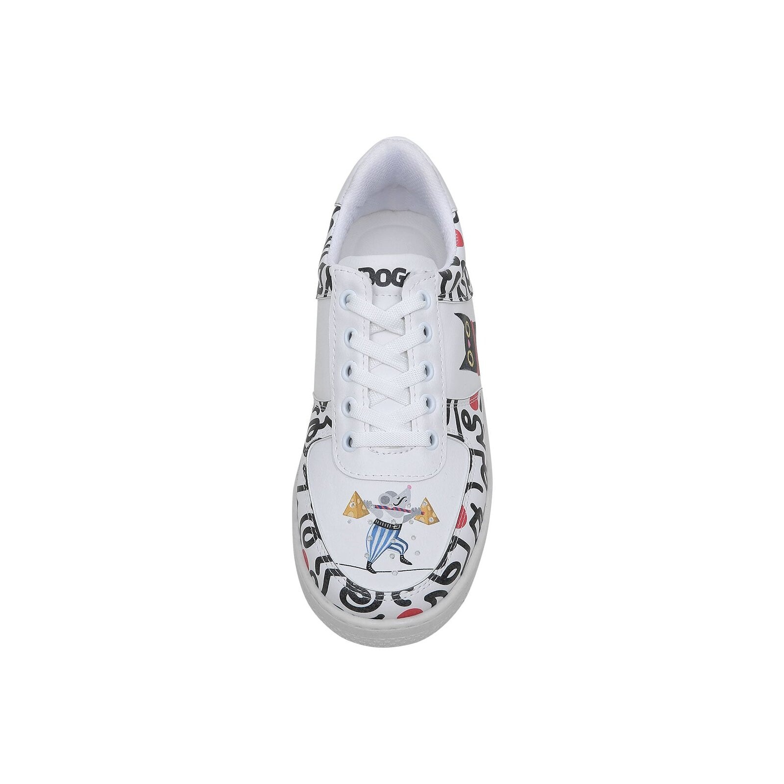 DOGO Dice Low-Top Sneaker Cat And Mouse White 37 3
