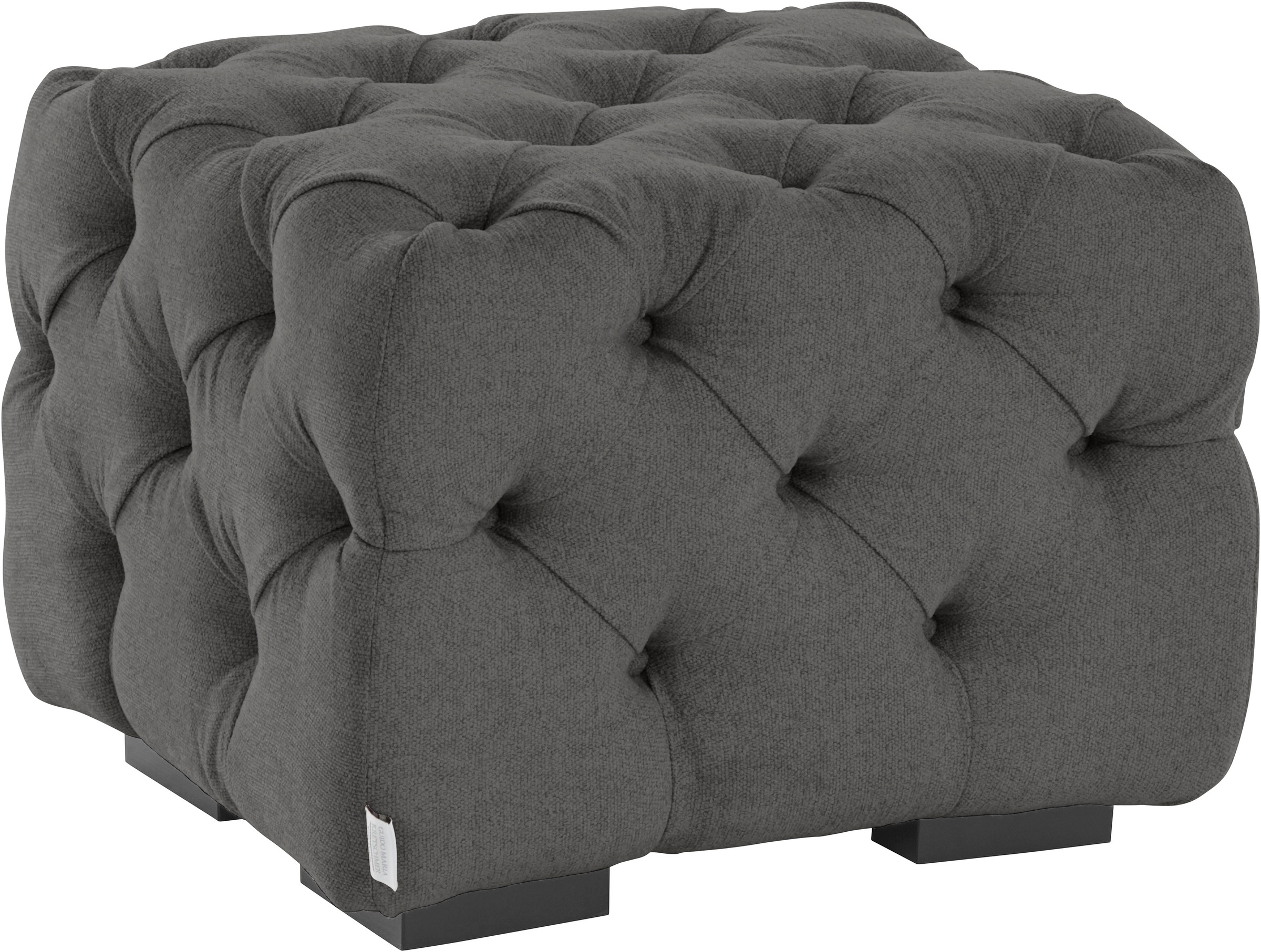 Guido Maria Kretschmer Home&Living Polsterhocker »Kalina«, mit klassischer Chesterfield-Knopfheftung, passend zur Serie "Kalina"