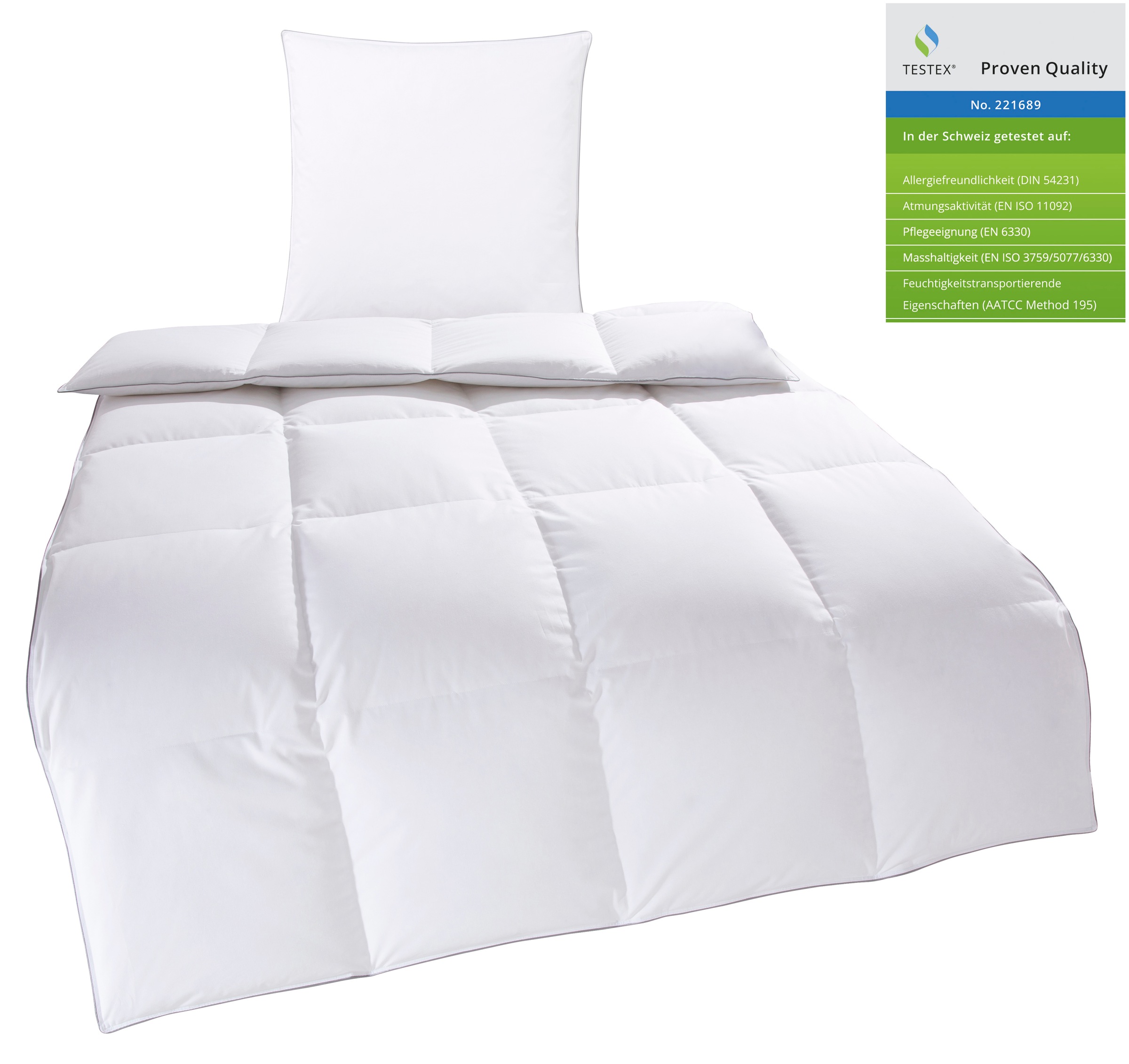 OTTO home Daunenbettdecke + Kopfkissen "TAMINS, Bettdecke 135x200 cm und 15 günstig online kaufen