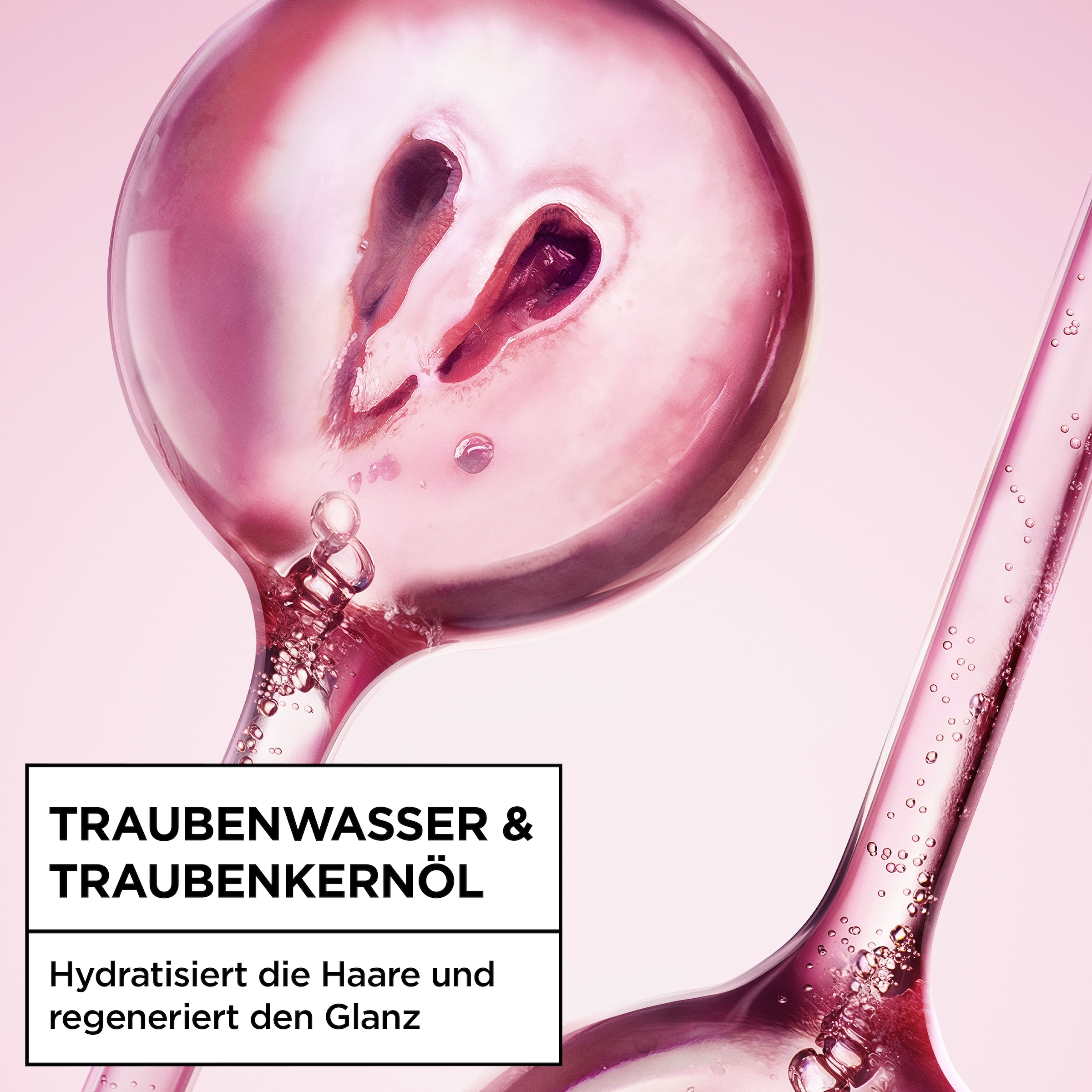 GARNIER Haarshampoo »Garnier Wahre Schätze Traube Hydraboost Shampoo (6er Packung)« für feuchtigkeitsbedürftiges Haar, mit Traubenwasser und Traubenkernöl