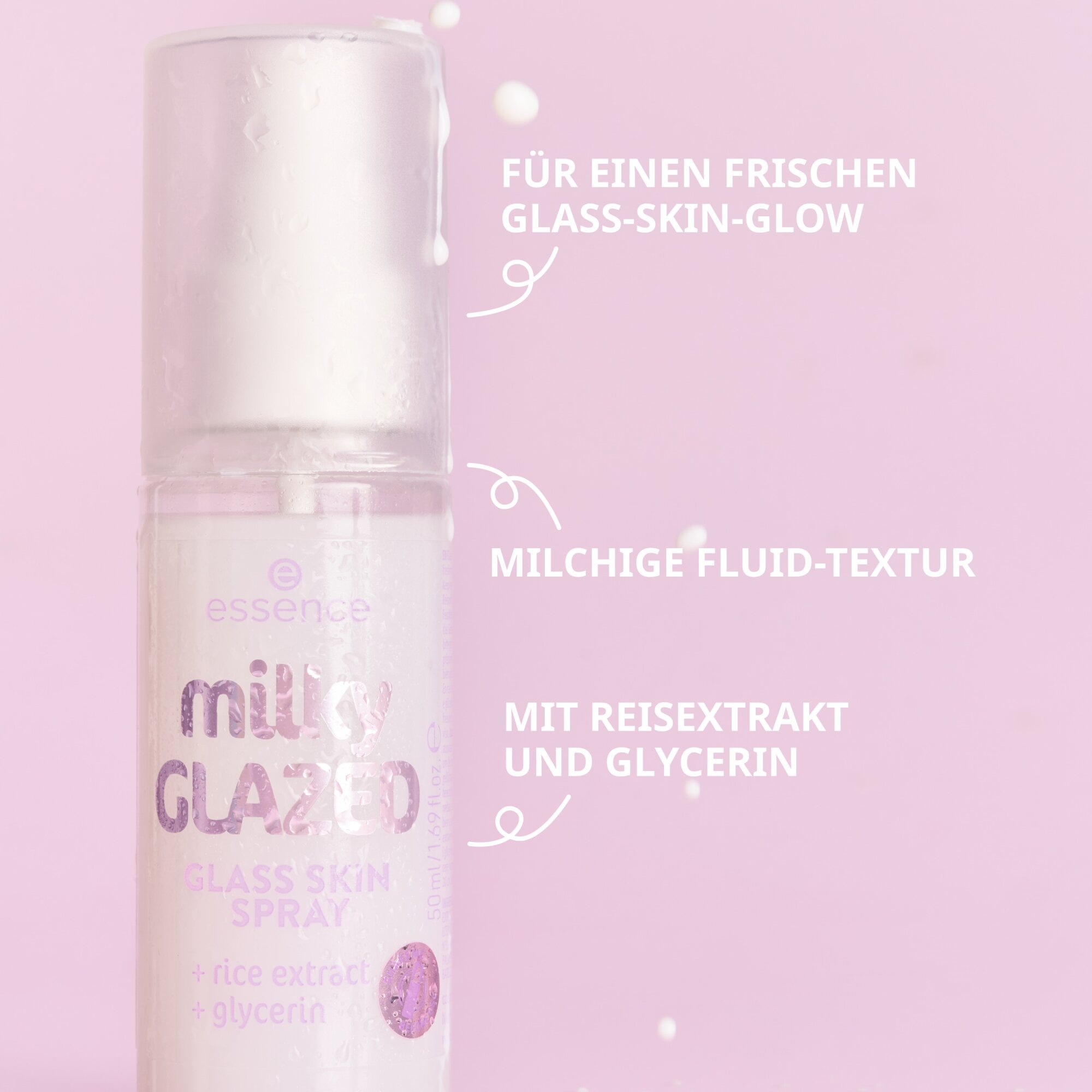 Essence Gesichts- und Körperspray »milky GLAZED GLASS SKIN SPRAY«