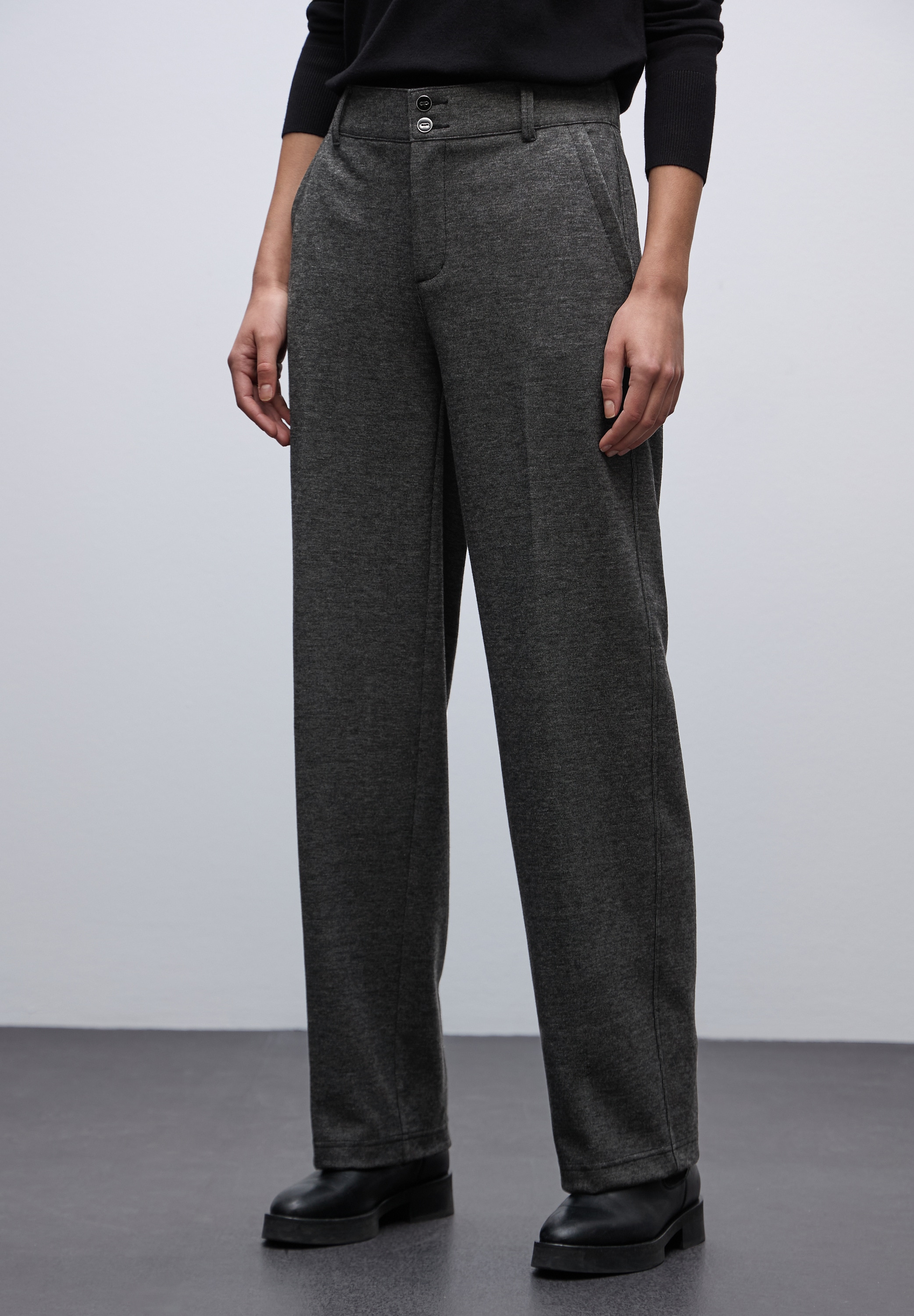 STREET ONE Stoffhose  High Waist