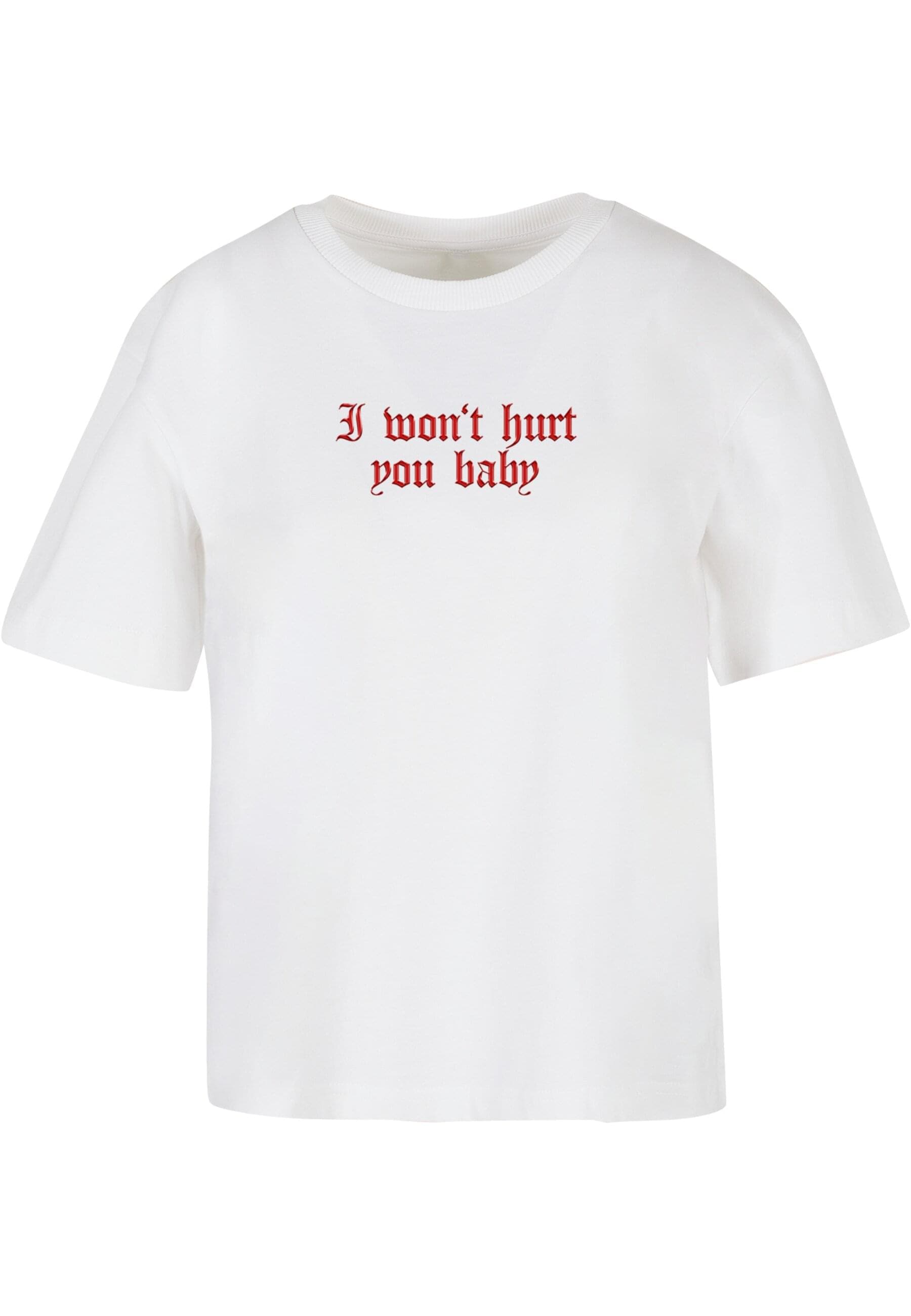 Miss Tee T-Shirt "Miss Tee Damen Wont Hurt Tee" 1 Stk. tlg. günstig online kaufen