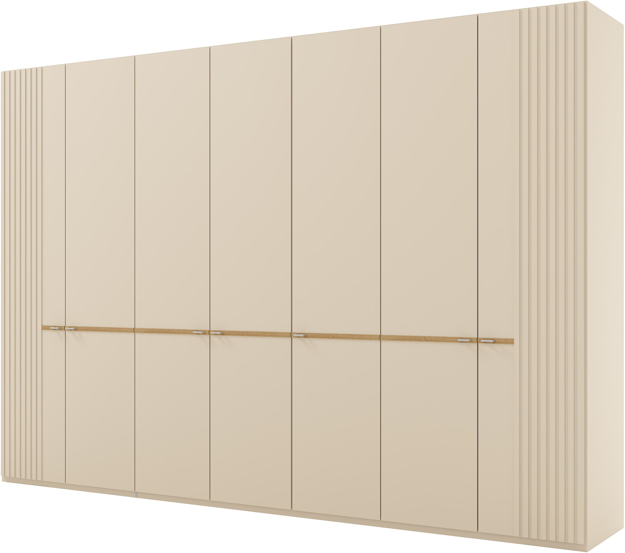 Musterring Kleiderschrank "Isabelle" Lamellen in Korpusfarbe, Griffe in silber, versch. Größen und Farben