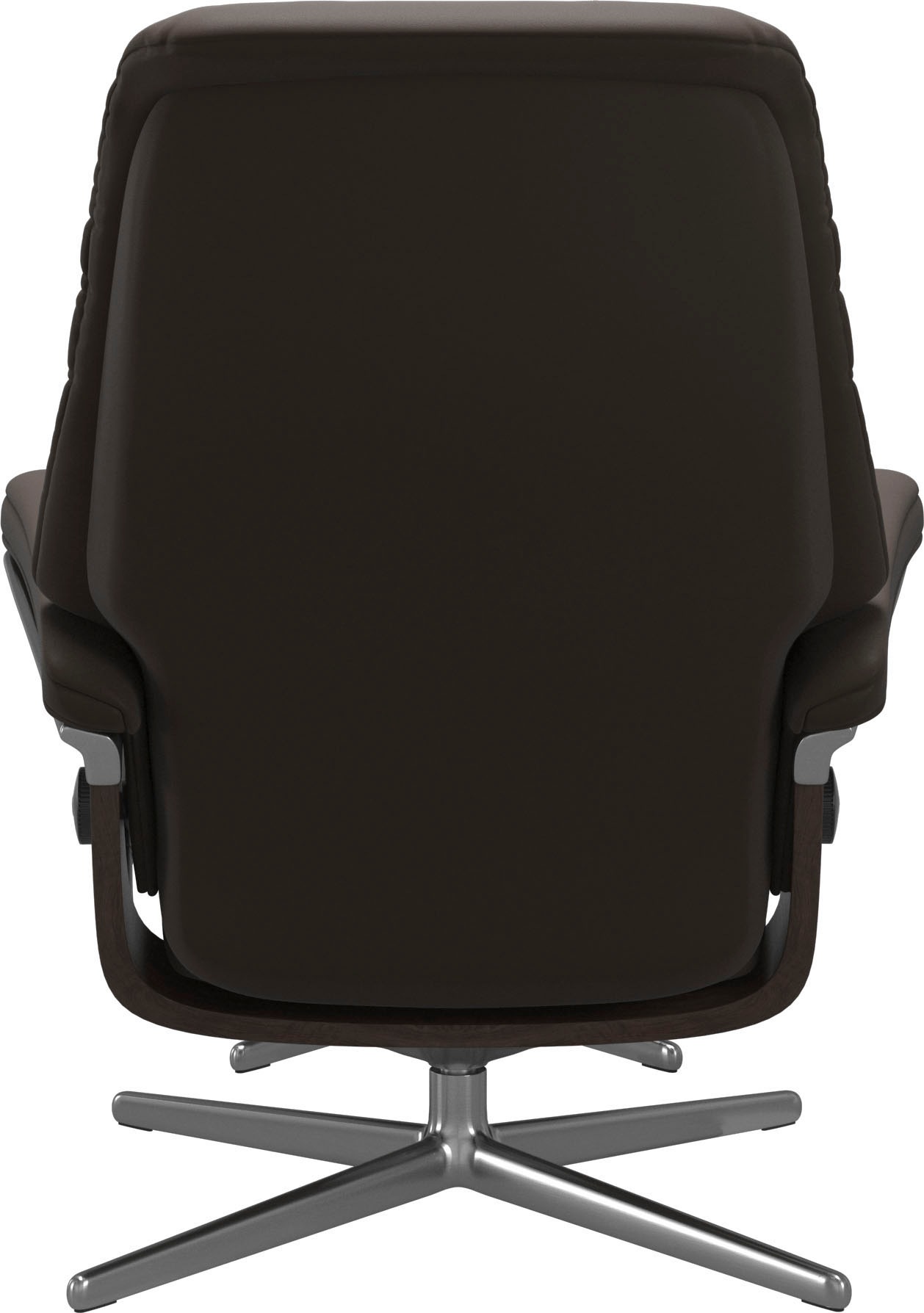 Fußhocker STRESSLESS "Sunrise", braun (braun batick), B:57cm H:42cm T:40cm, Leder BATICK: BATICK ist ein leicht korrigiertes, durchgefärbtes und genarbtes Möbelleder, bei dem die meisten Unebenheiten und Spuren in der Regel entfernt wurden., Hocker, Fußho 9