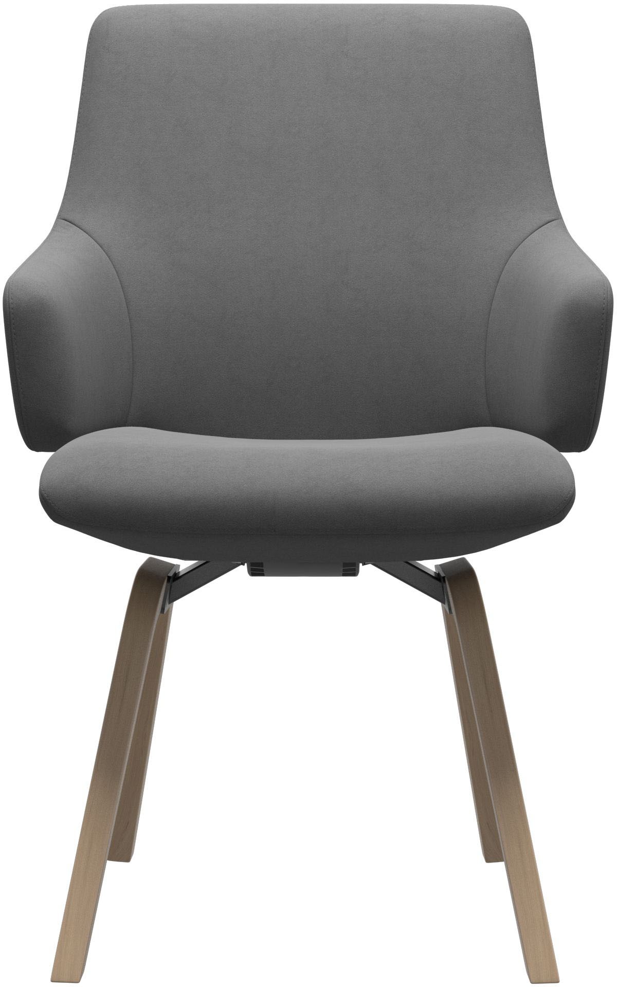 Stressless® Polsterstuhl »Laurel«, Microfaser DINAMICA, Low Back mit Armlehne, Größe L, mit schräggestellten Beinen in Schwarz