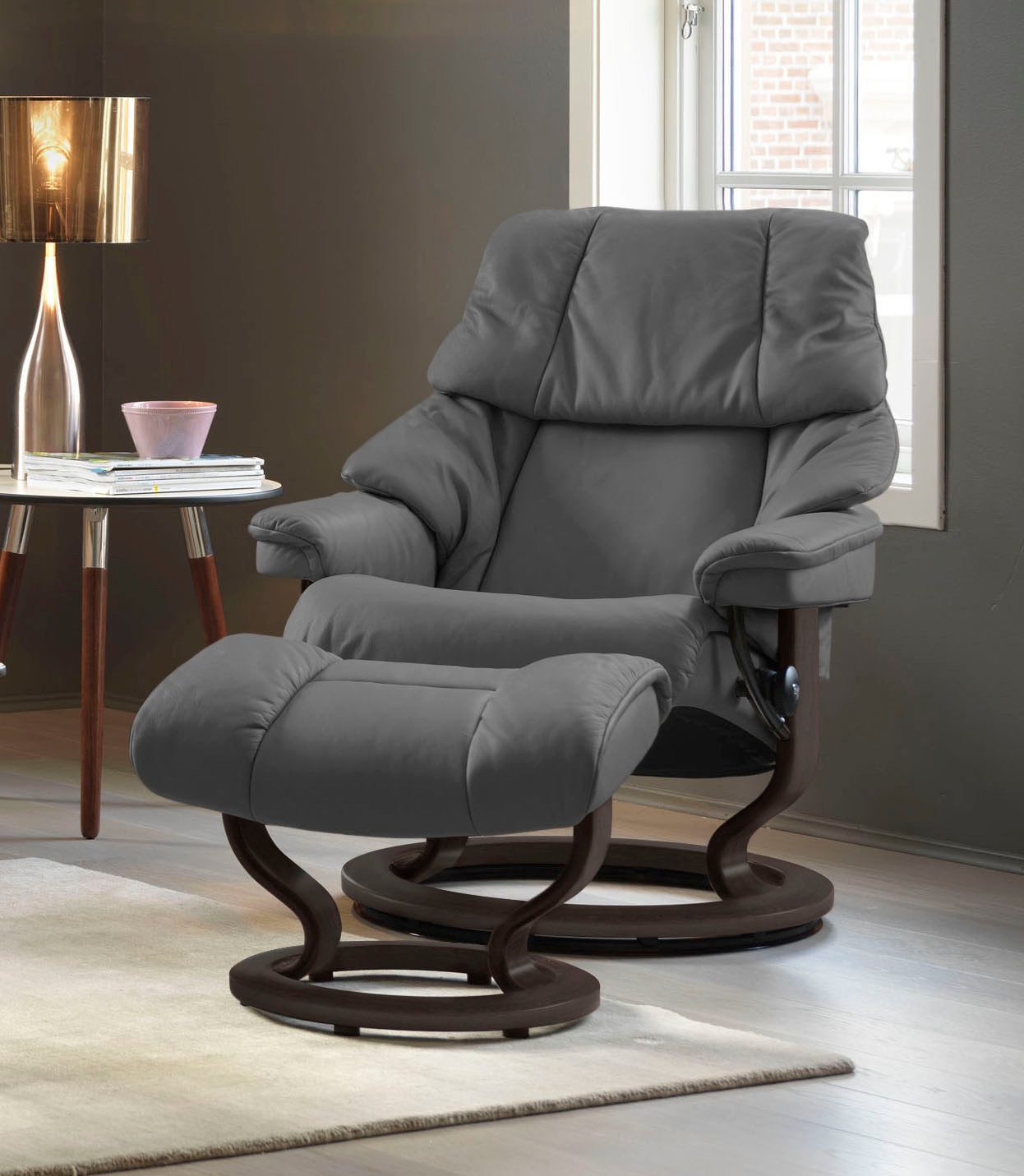 Stressless Fußhocker "Reno", mit Classic Base, Gestell Wenge