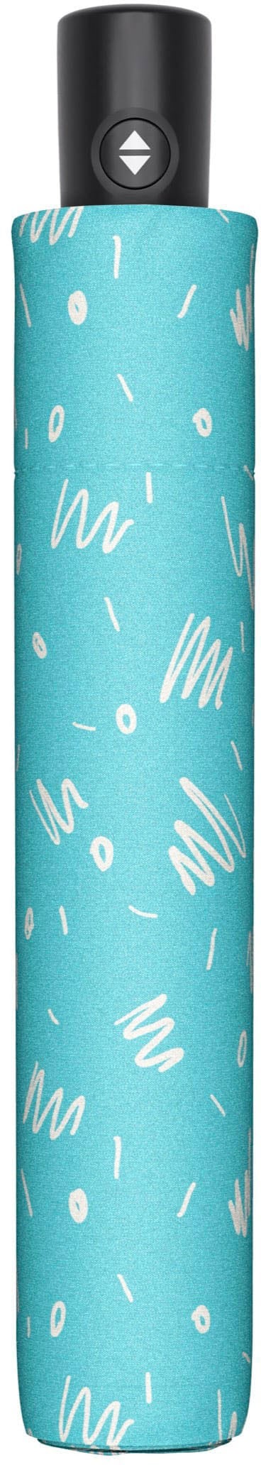 doppler® Taschenregenschirm »zero Magic Minimally, aqua blue«