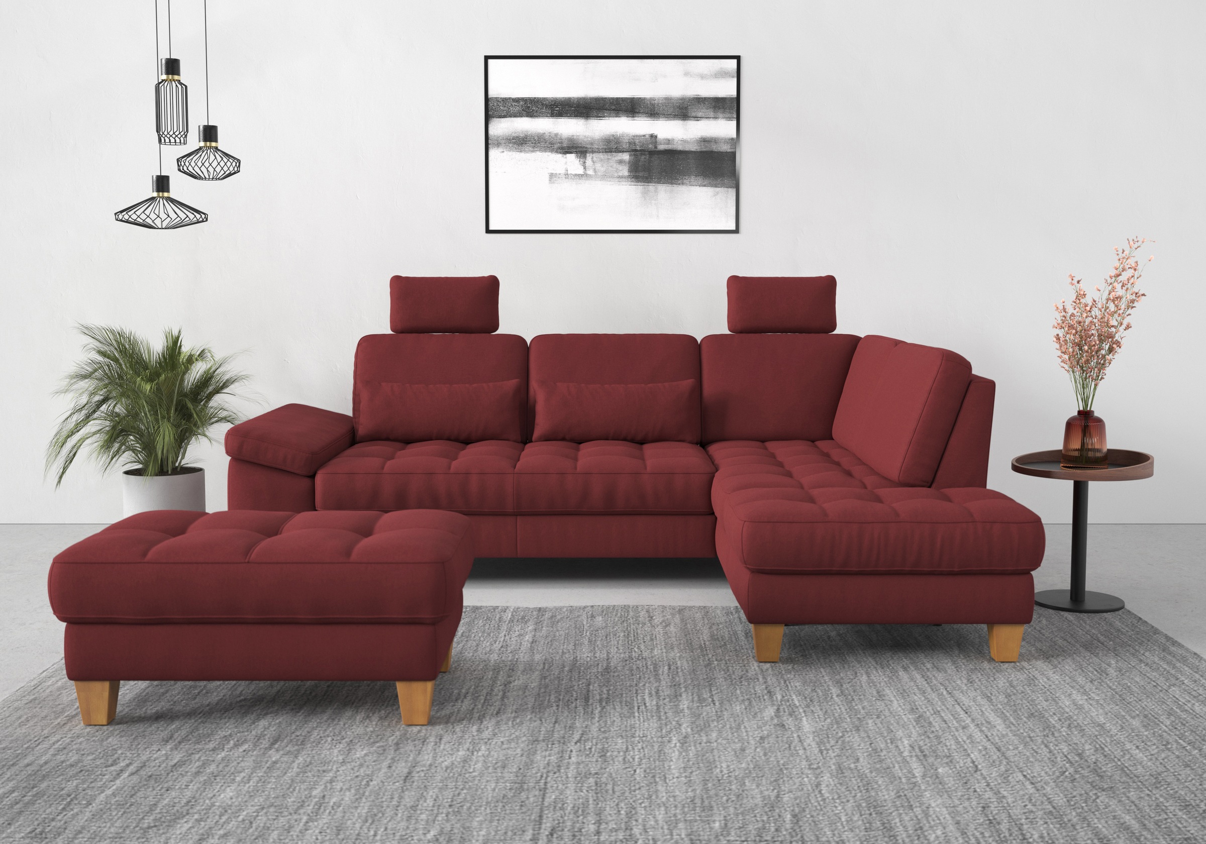 Thumbnail - sit&more Ecksofa "Westham L-Form" mit Ottomane, mit oder ohne Bettfunktion, Bettkasten, Verstellung