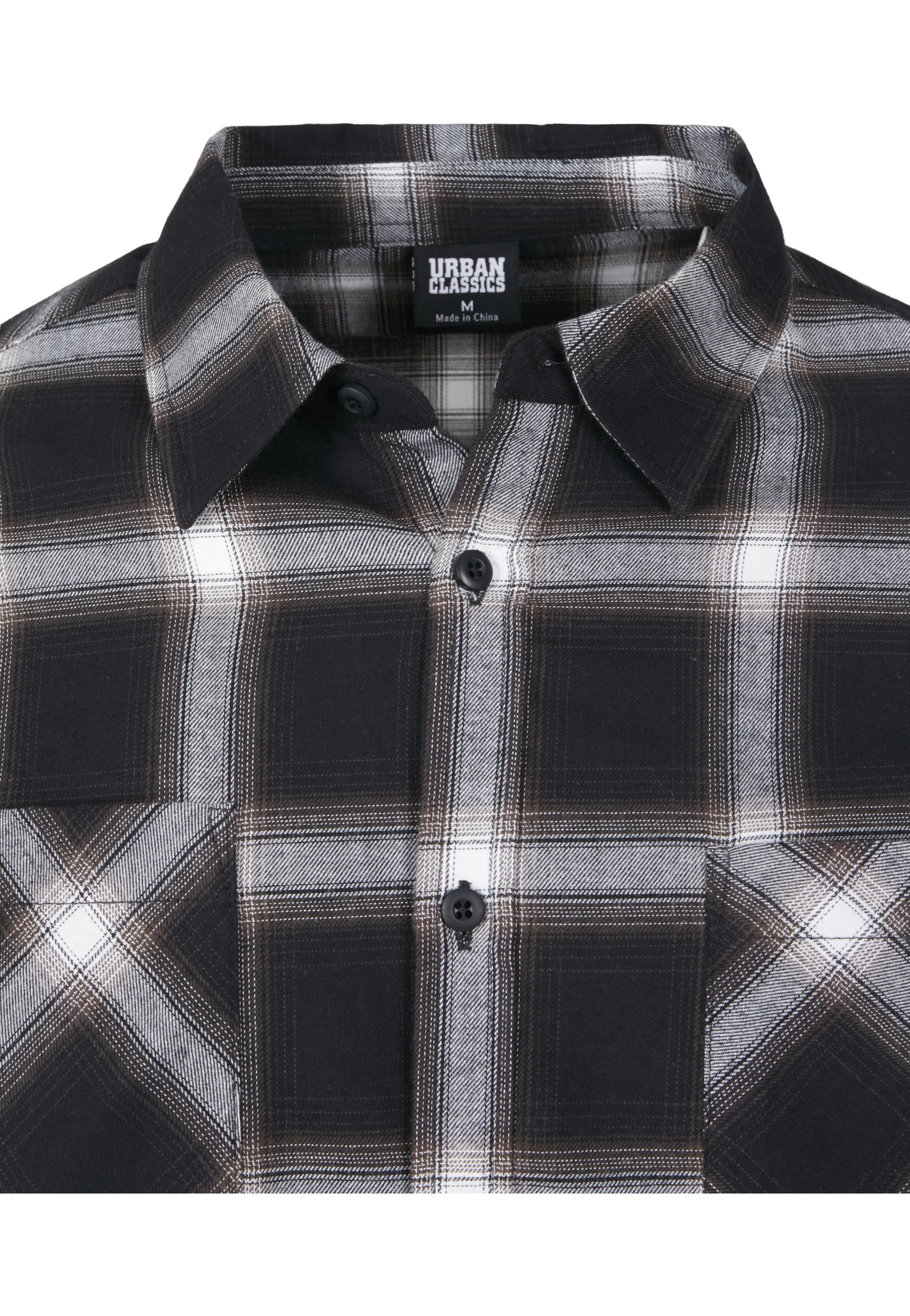 URBAN CLASSICS Kurzarmshirt »Urban Classics Herren Checked Flanell Shirt 6« 1 Stk.