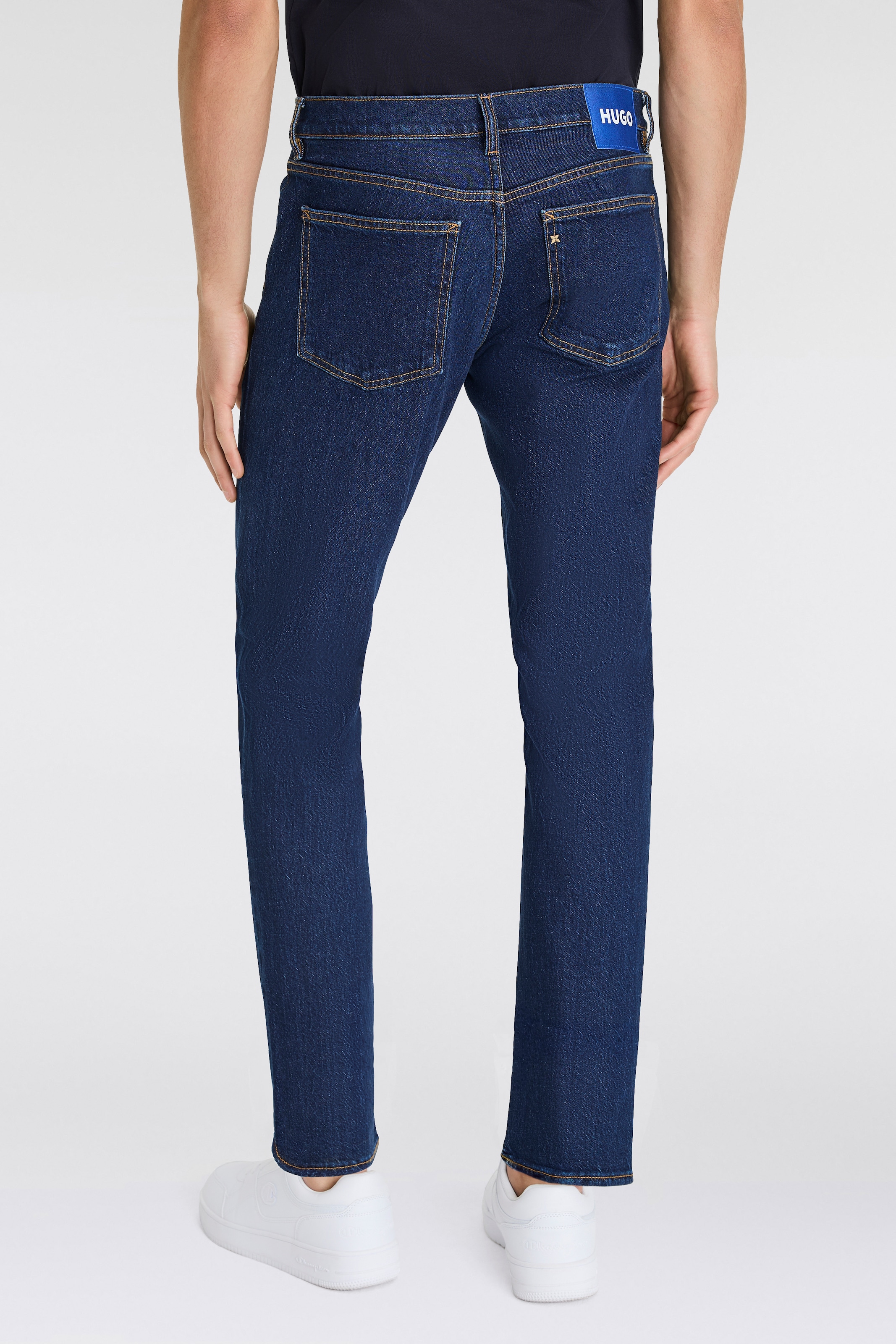 HUGO Blue Tapered-fit-Jeans »Brody«, mit Stone-washed-Finish
