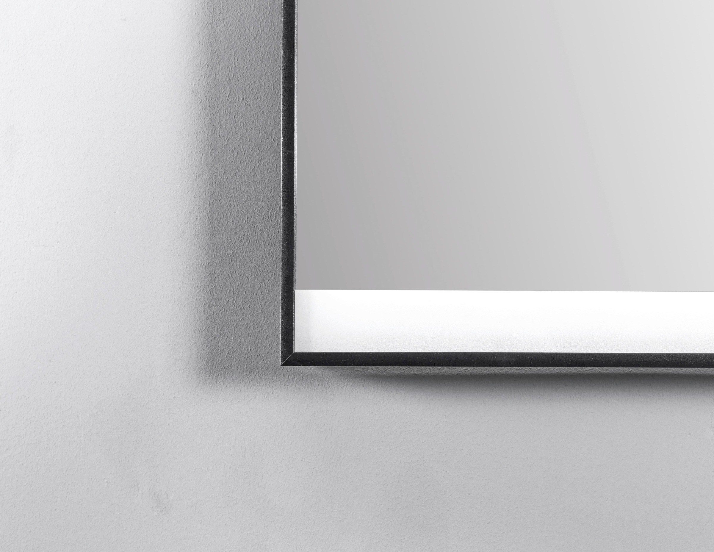 Talos Badspiegel »BLACK SHINE«, (Komplett-Set), BxH: 80x60 cm, energiesparend