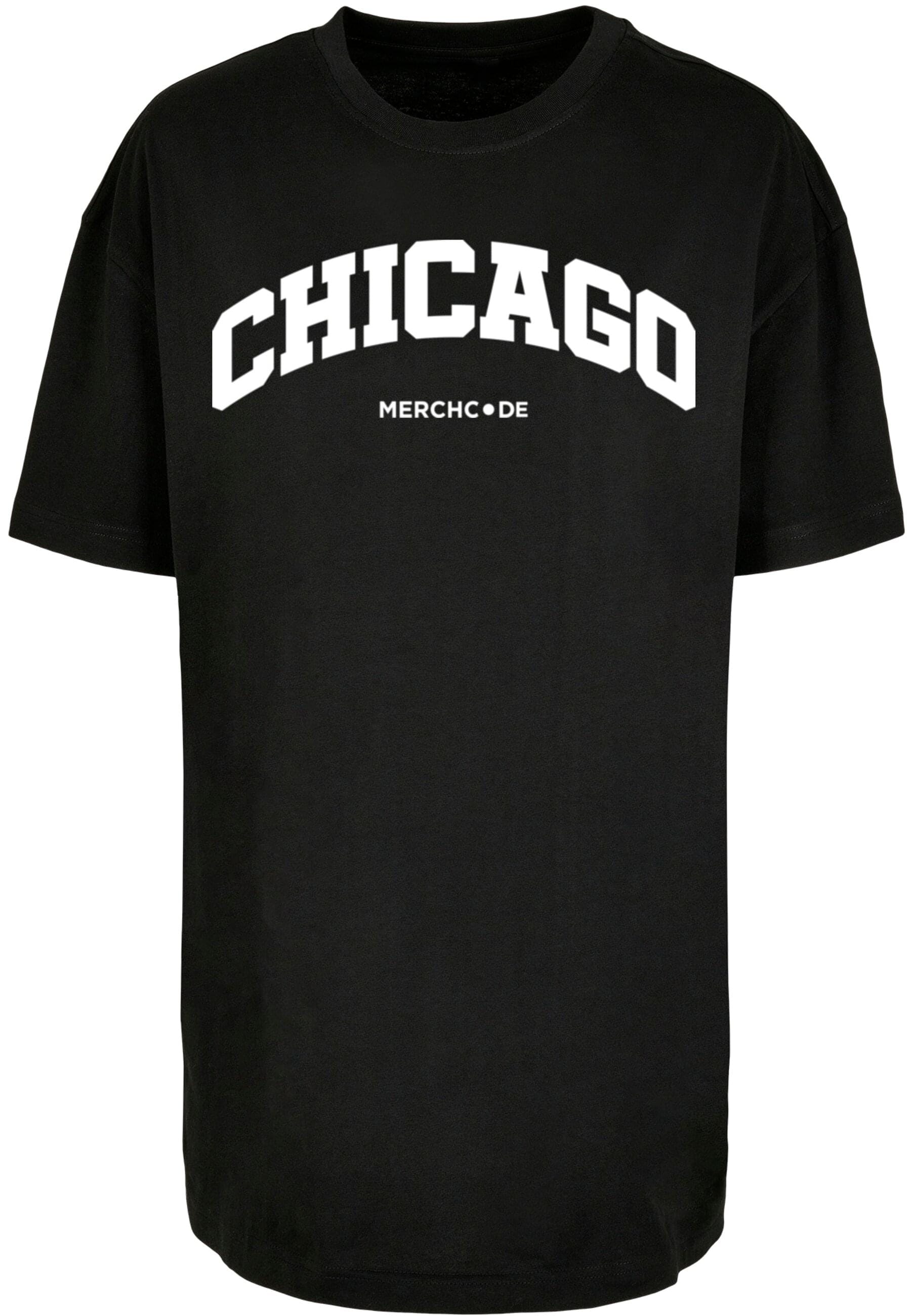 Merchcode T-Shirt "Merchcode Damen Ladies Chicago Wording - Oversized Boyfr günstig online kaufen