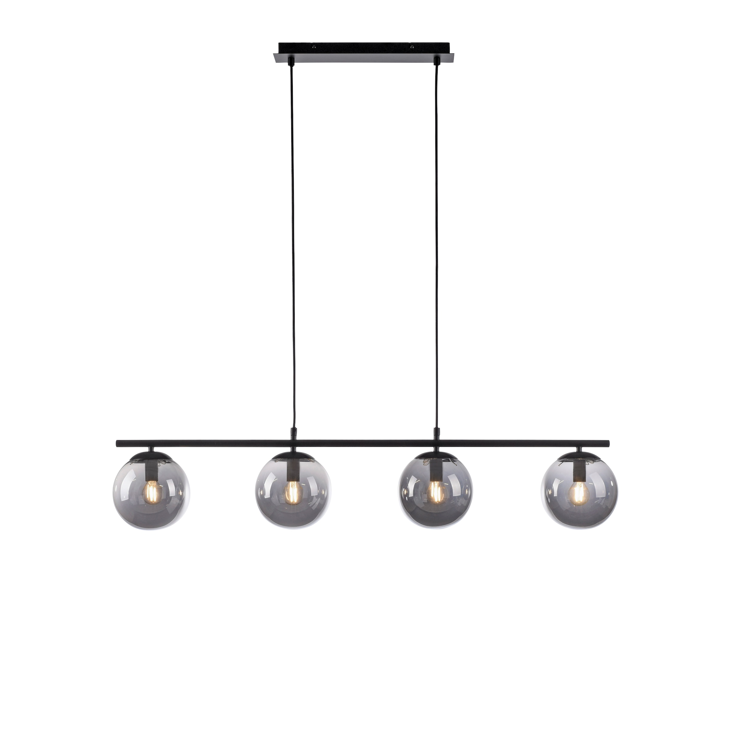JUST LIGHT Pendelleuchte »BIG WIDOW«, 4 flammig, Leuchtmittel E14 | ohne Leuchtmittel, ExklusiveE14