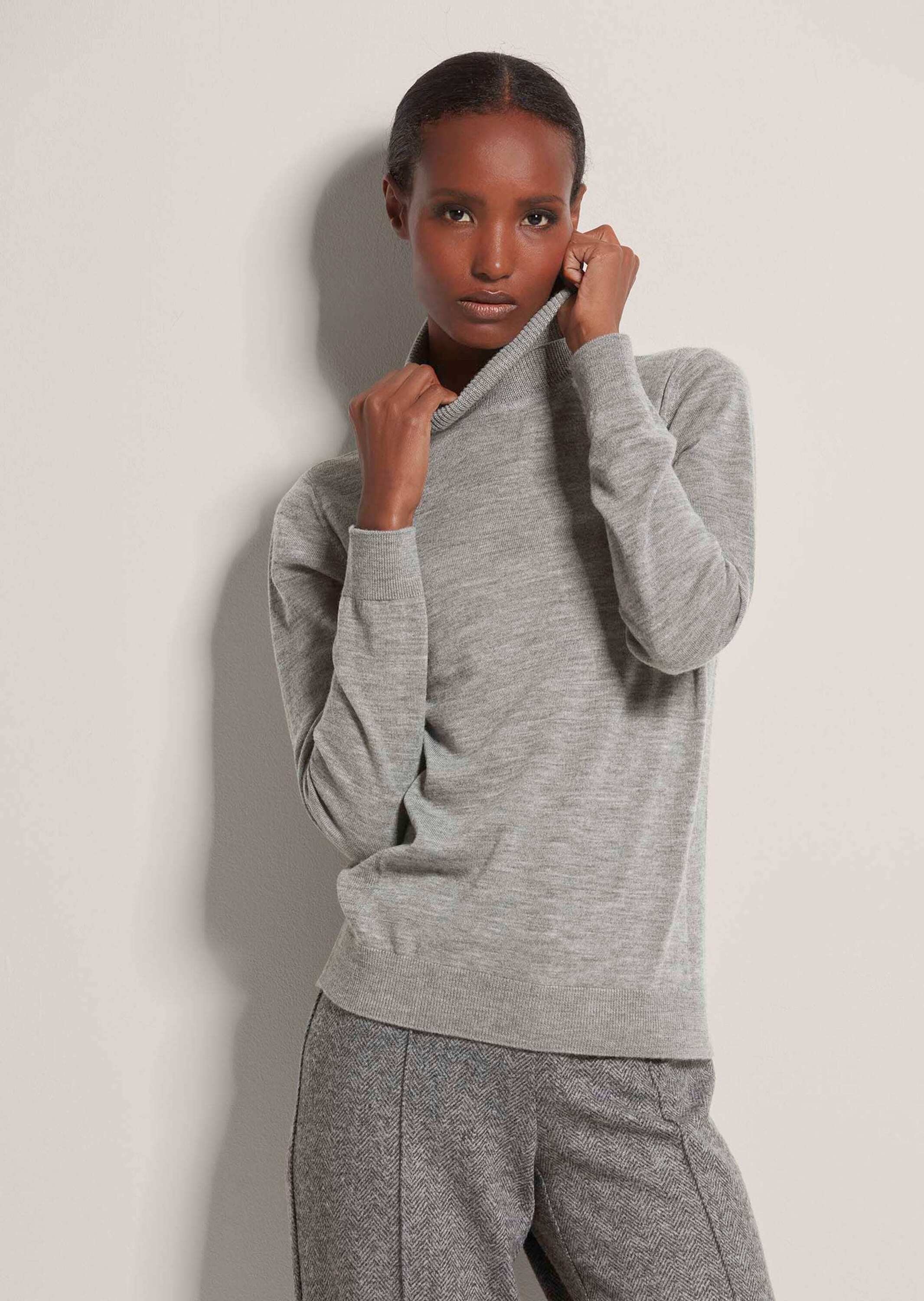 MADELEINE Longpullover "Strickpullover Feinstrickpullover mit Rollkragen" günstig online kaufen