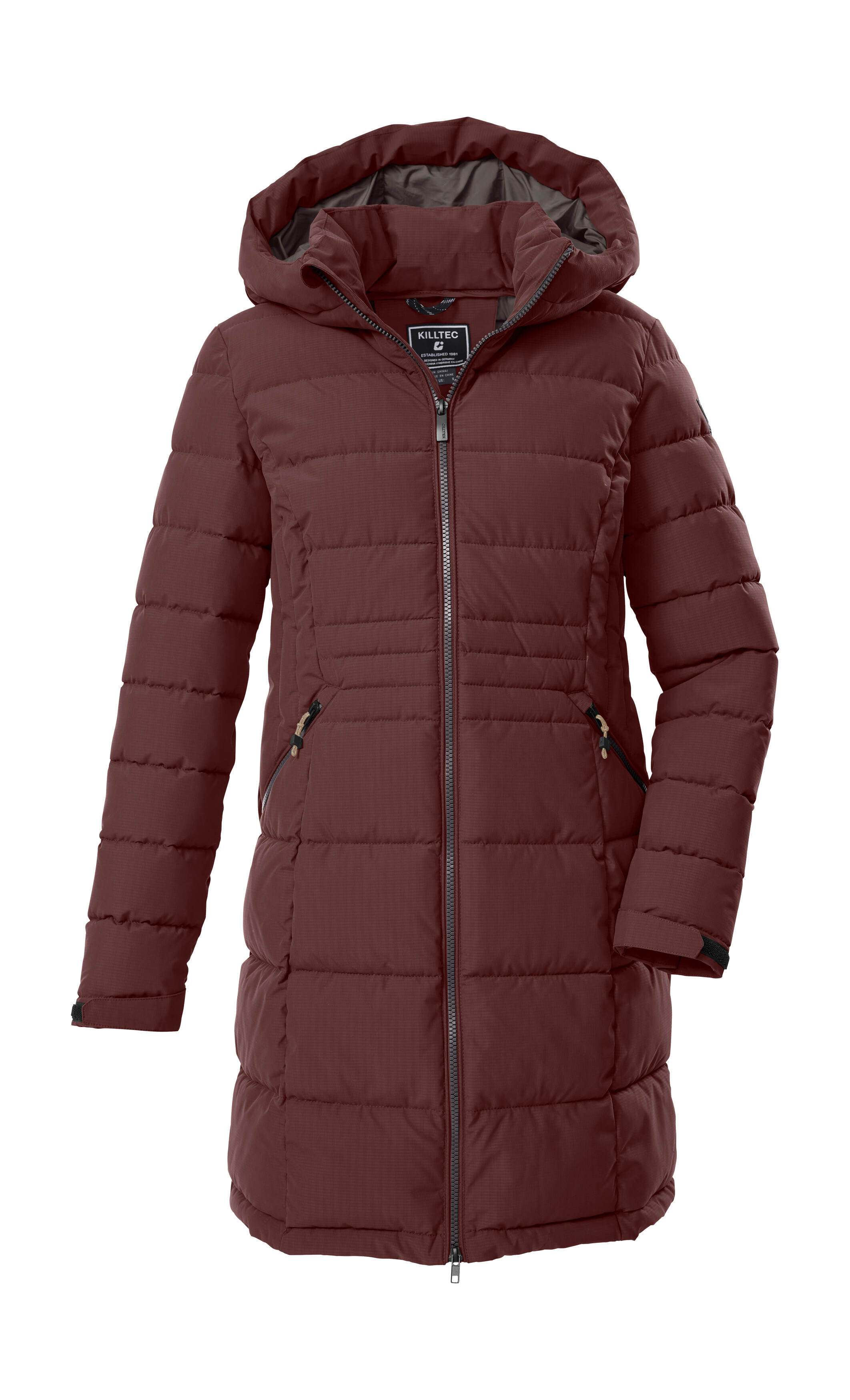 Killtec Steppmantel "KOW 11 WMN QLTD PRK" Wasserabweisender Parka mit verstellbarer Kapuze und Kinnschutz