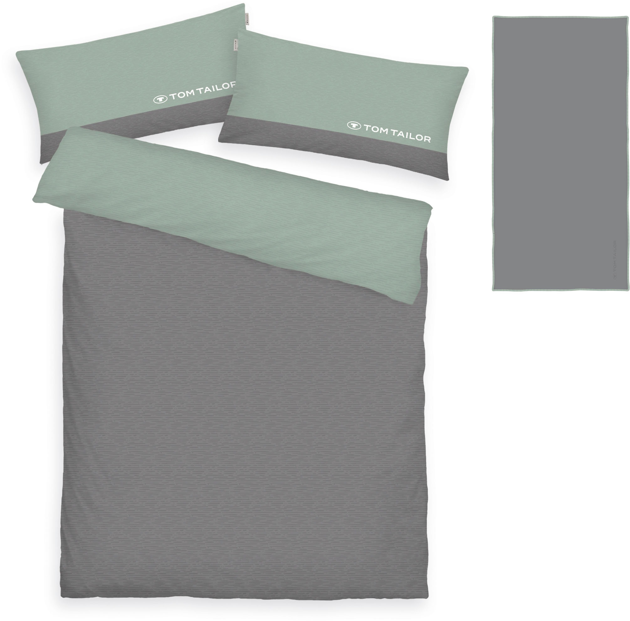 TOM TAILOR HOME "Henry" 3 Stk. Bettwäsche aus Baumwolle, mit GRATIS-Zugabe: günstig online kaufen