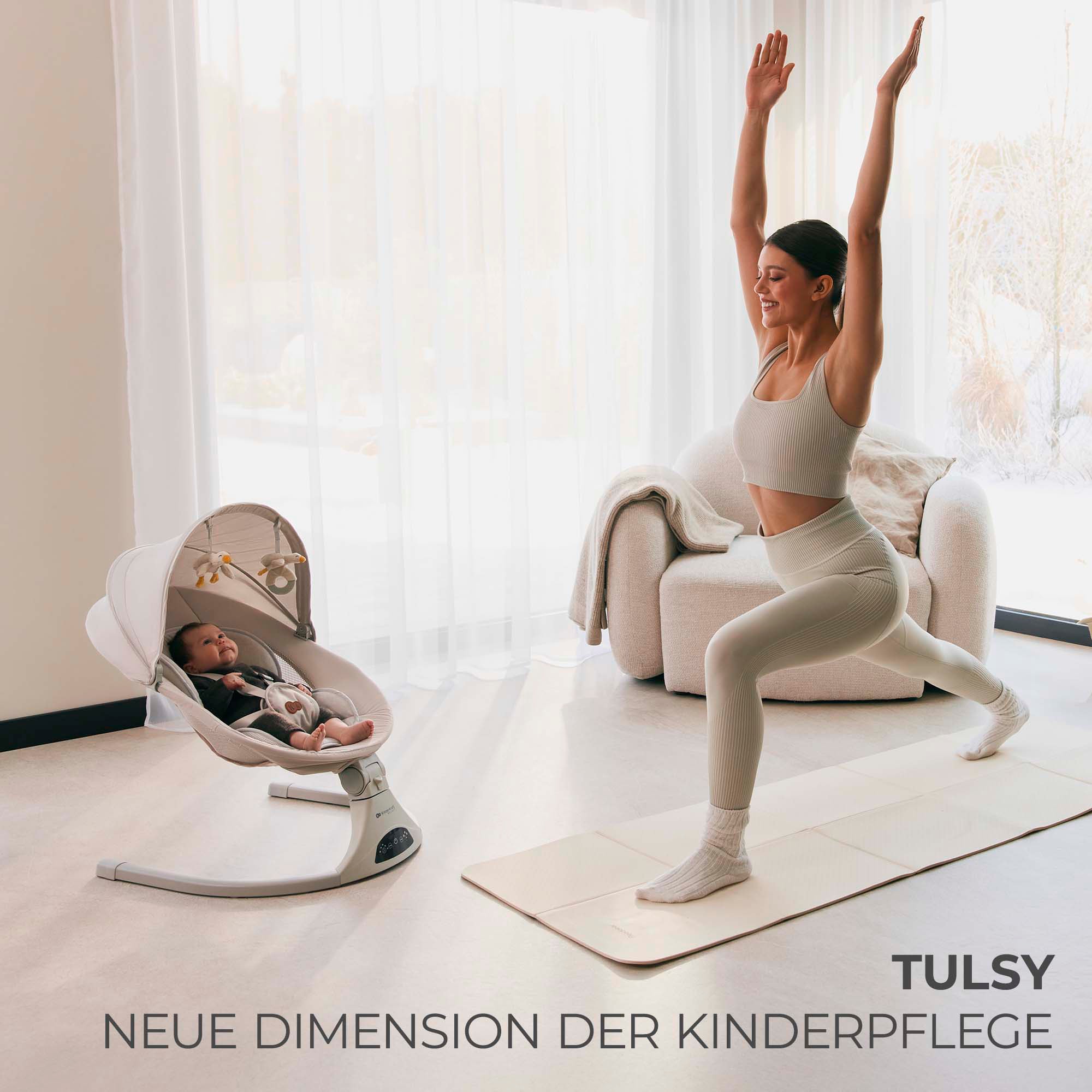 Kinderkraft Babywippe »TULSY« mit Soundeffekt