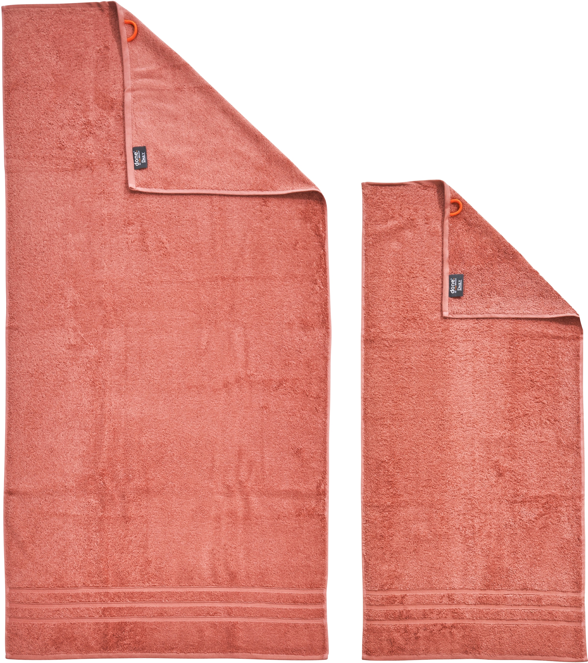 done. Handtuch Set "Daily Uni" Set 6 tlg. Walkfrottier saugfähiges Walkfrot günstig online kaufen