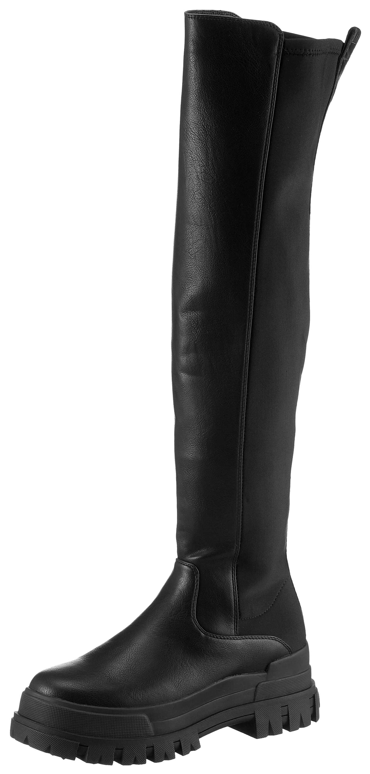 Overkneestiefel »ASPHA OVER«, Schlupfstiefel, Festival, Blockabsatz, mit MemoryFoam...