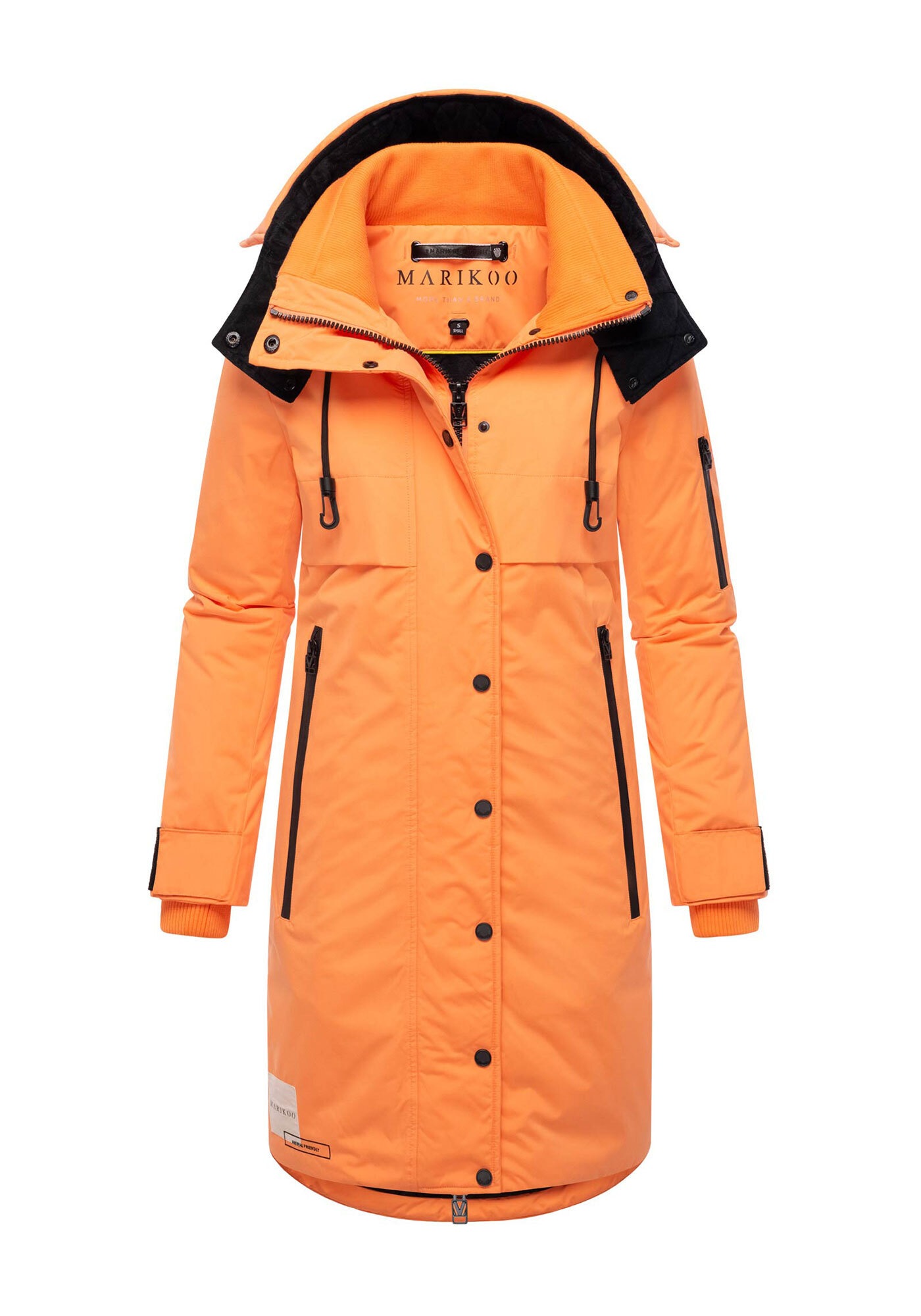 Marikoo Winterjacke »Anoukaa«, langer Parka mit abnehmbarer Kapuze