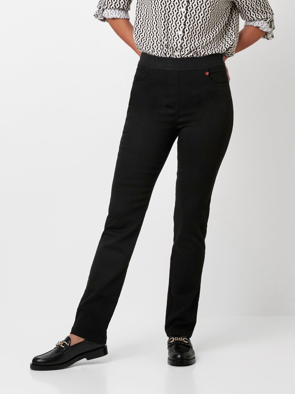 Relaxed Schlupfhose »My Darling Slim«  mit breitem Jersey-Bund