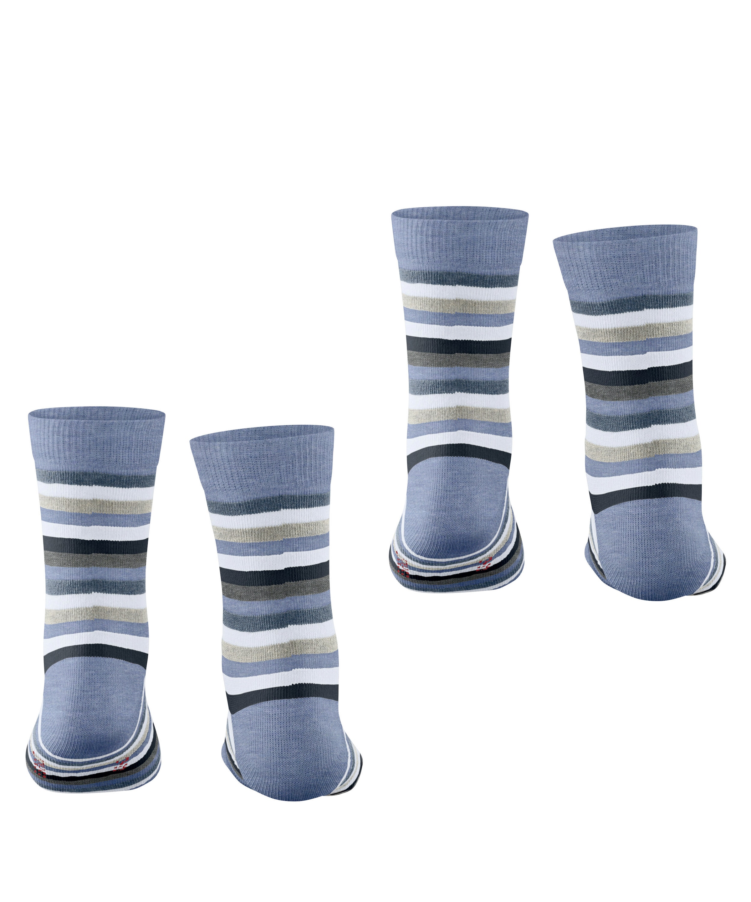 Esprit Socken »Playful Stripe« 2 Paar,  mit Streifen, Cotton-Mix, elastisches Bündchen