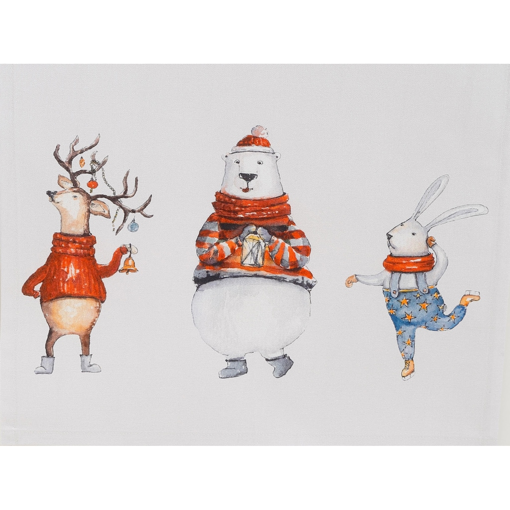 CASATEX Tischläufer »Funny animals, Weihnachtsdeko, Weihnachten«