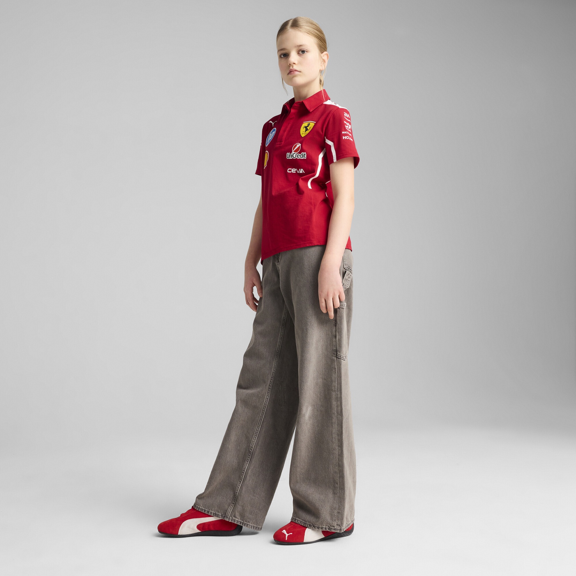 PUMA Poloshirt »Scuderia Ferrari HP 2025 Team Polo Jugendliche«