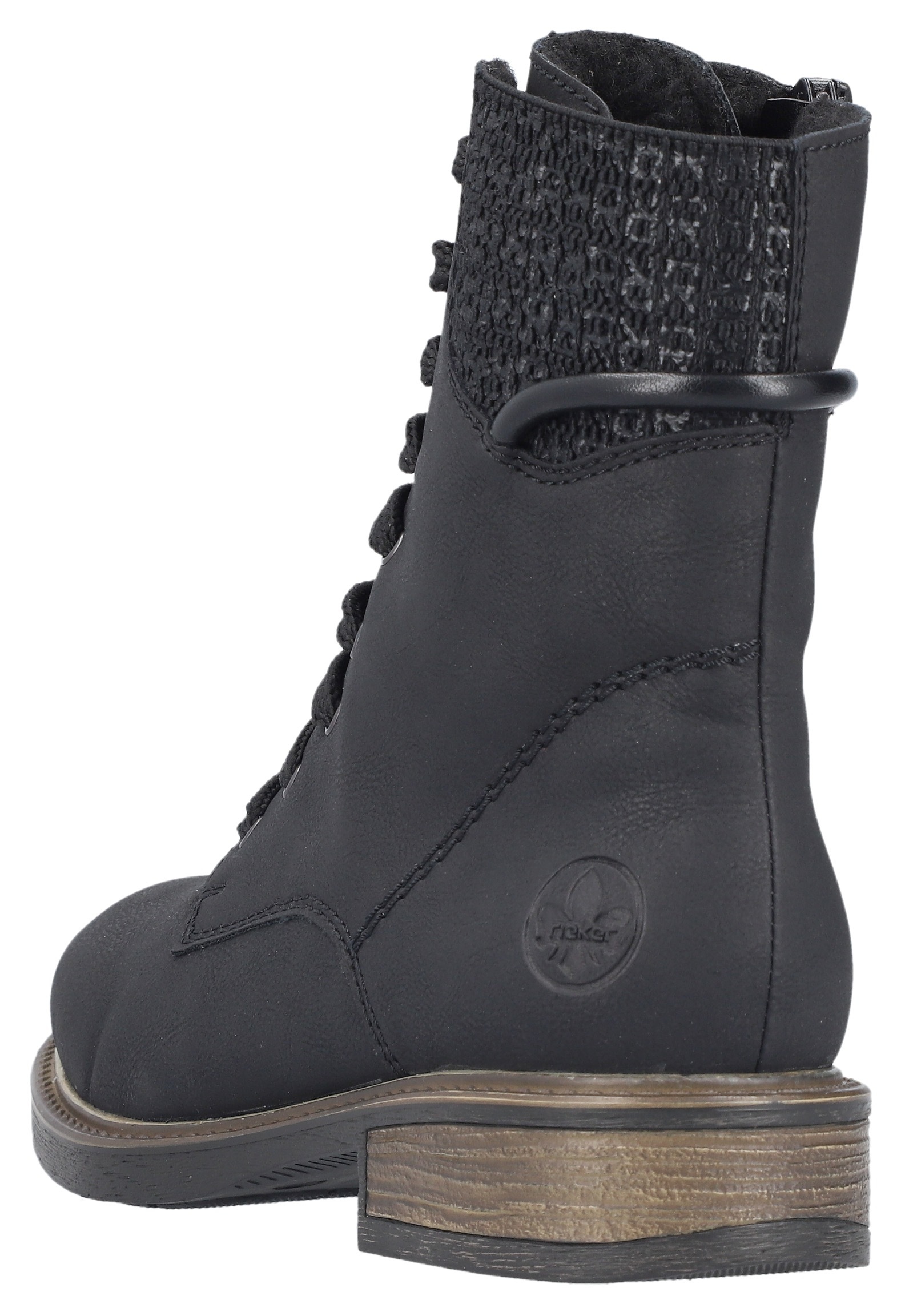 Rieker Winterstiefelette, Schnürboots, Schnürstiefelette, Blockabsatz, mit Warmfutter