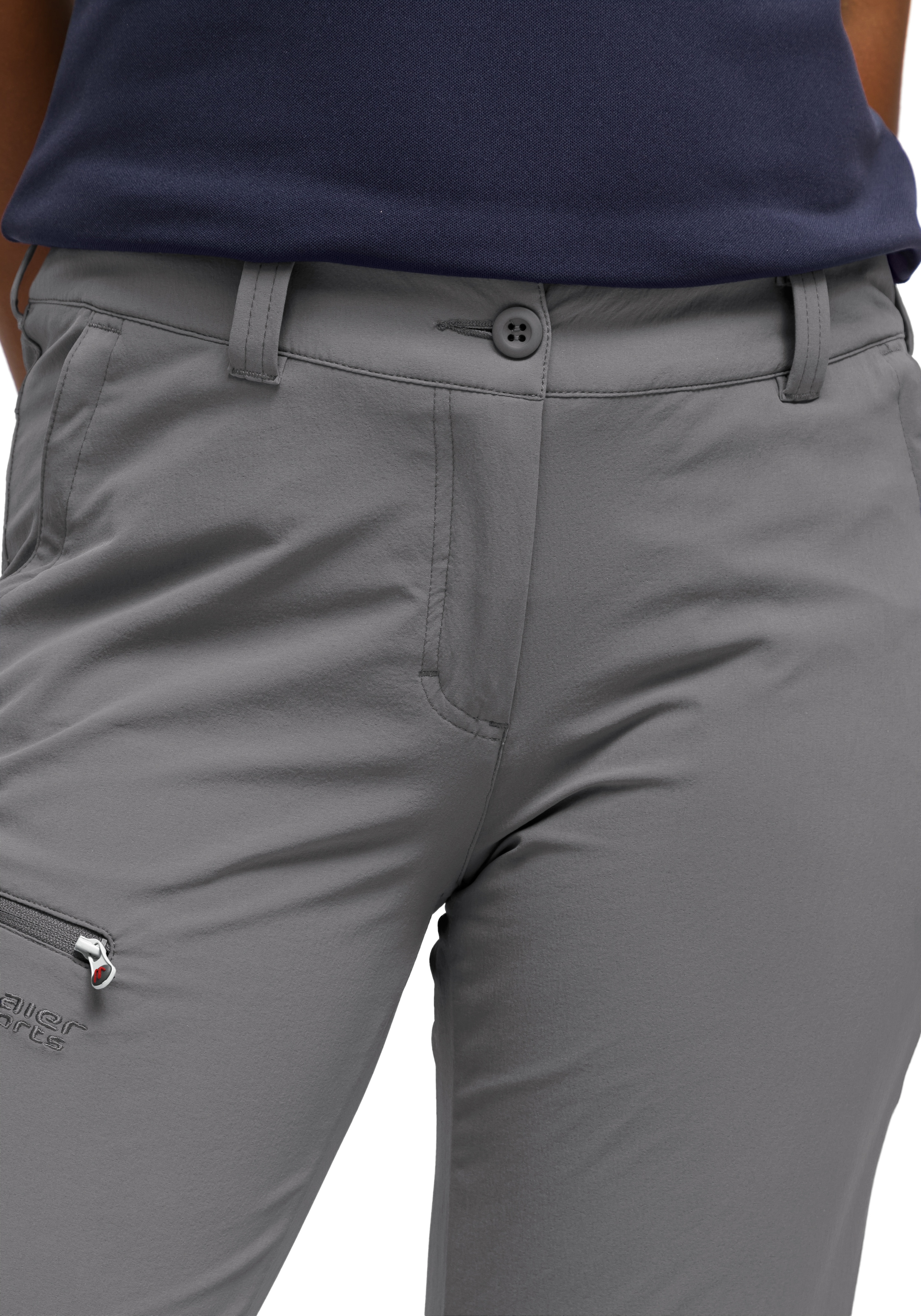 Maier Sports Funktionshose »Inara slim«, Herren Wanderhose, atmungsaktive Outdoor-Hose, 4 Taschen, Slim Fit