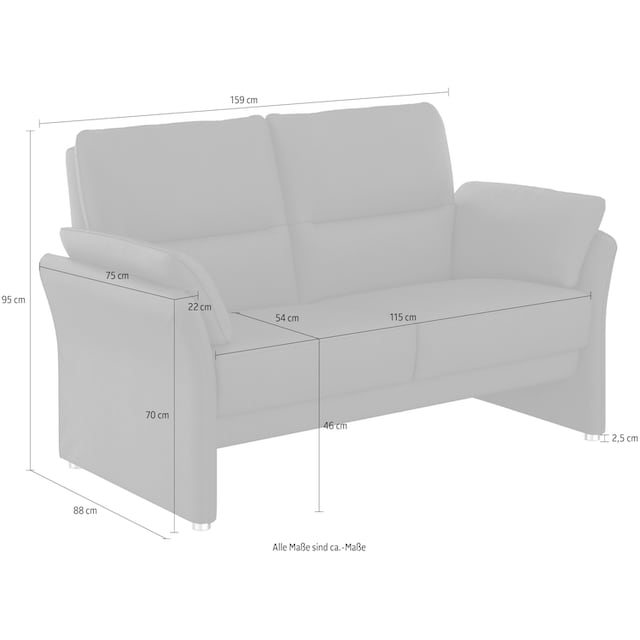 DOMO collection 2-Sitzer »Pina«, mit Federkern, Breite 159cm bestellen |  BAUR