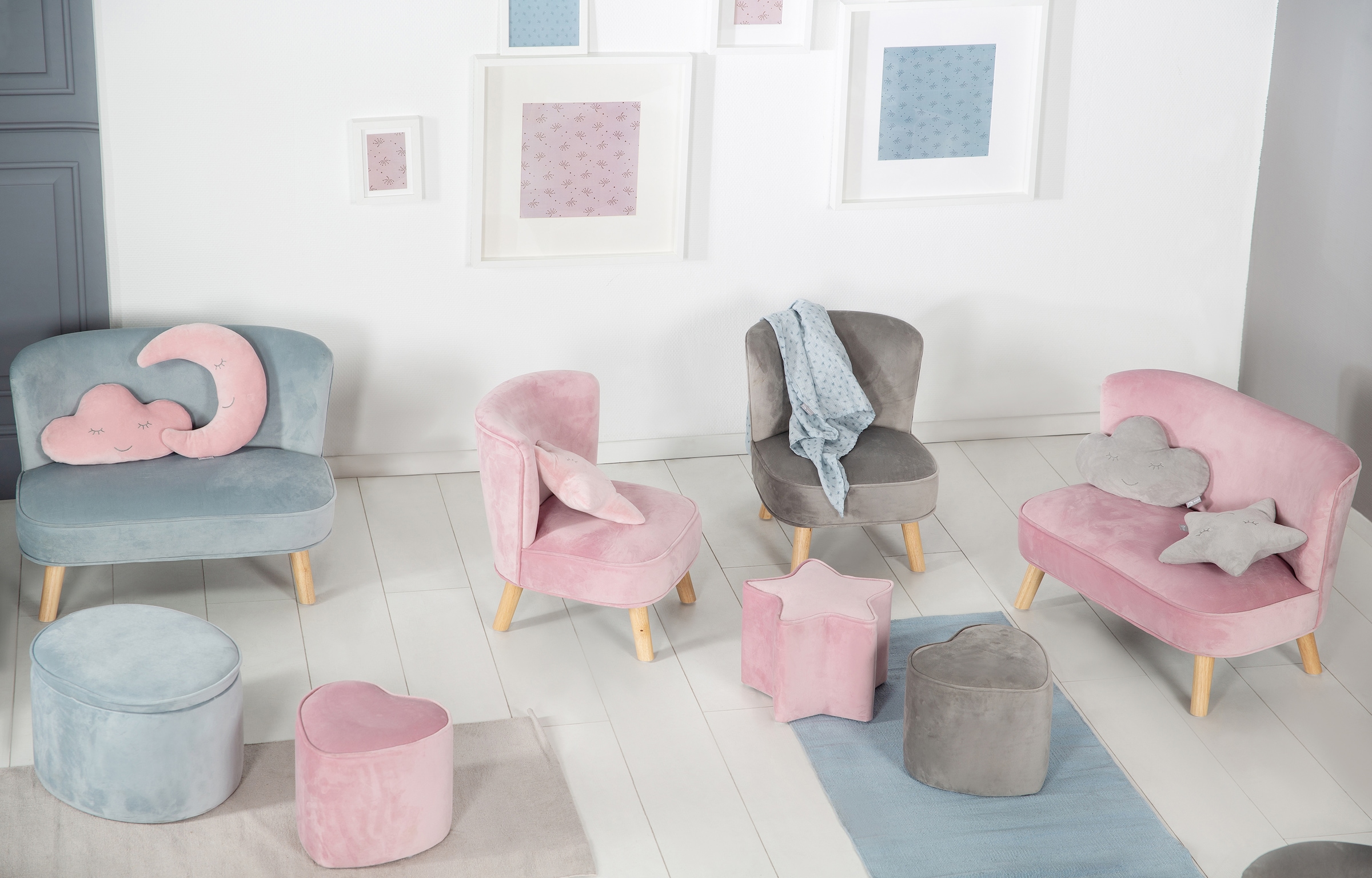 roba® Kinderhocker »Lil Sofa« in Herzform