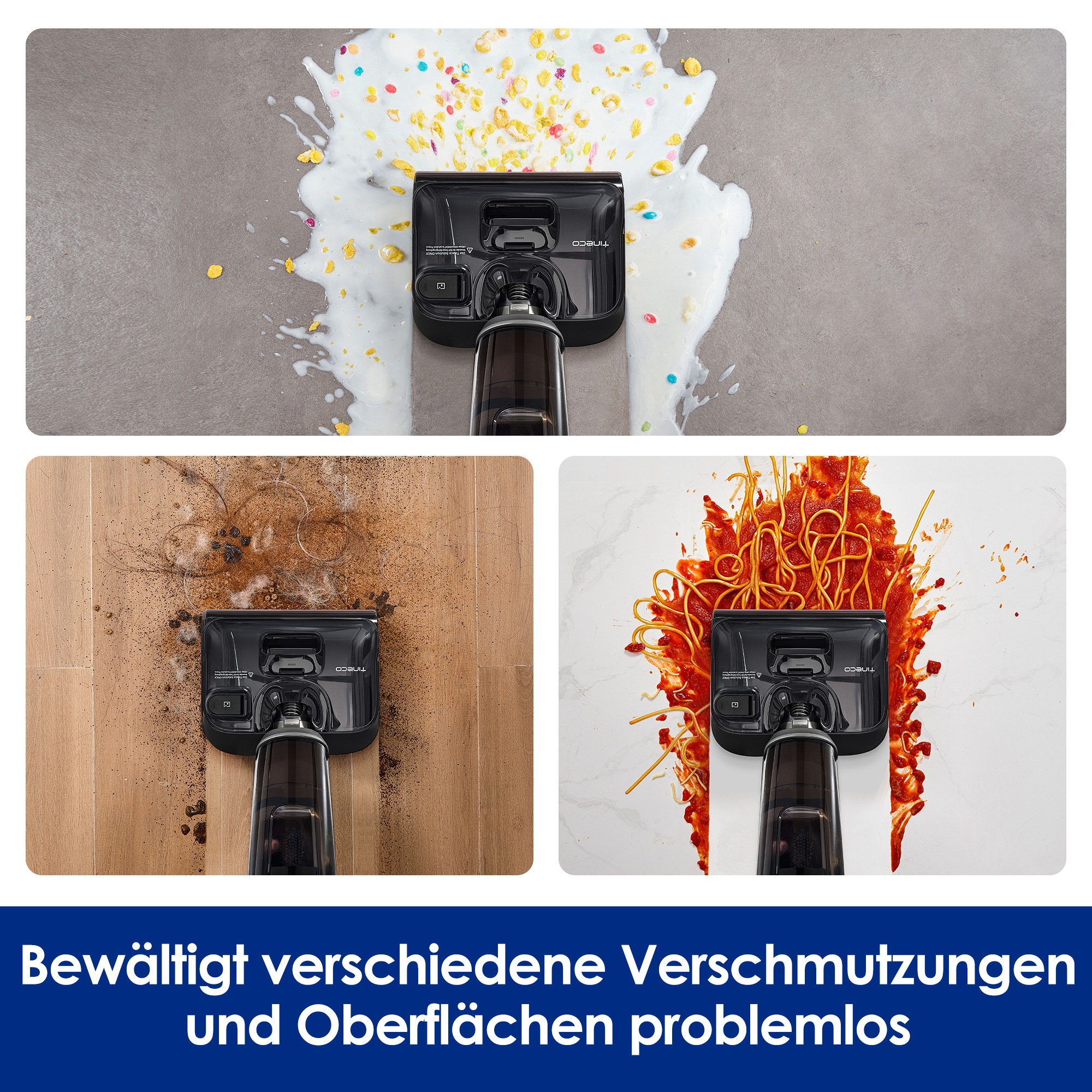 Tineco Nass-Trocken-Sauger »FLOOR ONE i6 Stretch Plus, 85° Grad Heißluft-Trocknung«, 40 Min Akku, 180° Grad Stretch Neigung, Anti-Allergiker