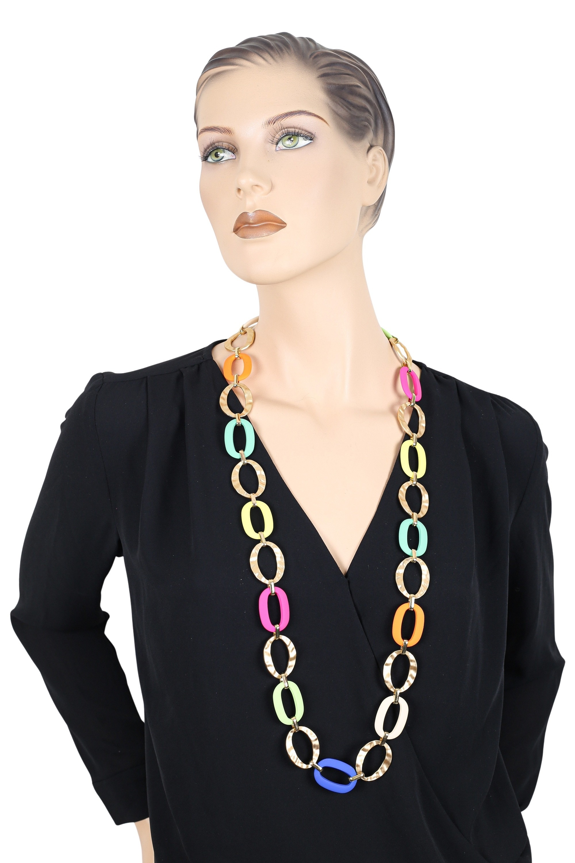 COLLEZIONE ALESSANDRO Lange Kette "Summer Vibes", bunte Gliederkette günstig online kaufen