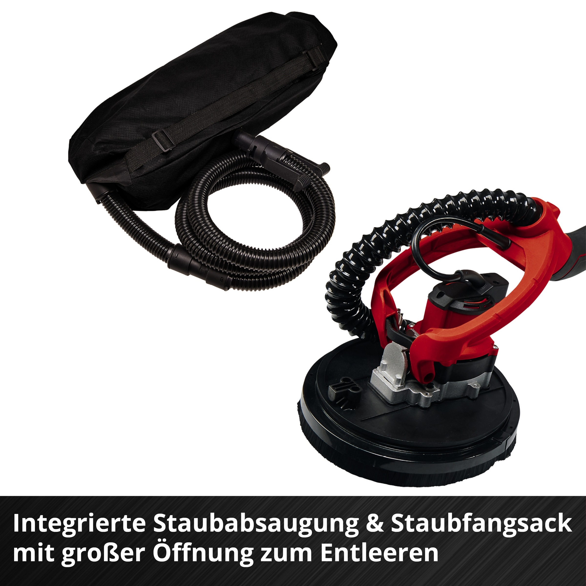 Einhell Trockenbauschleifer »TP-DW 18/225 Li - Solo«, (7 tlg.), inkl. Koffer für universelle Aufbewahrung von Werkzeug und Zubehör