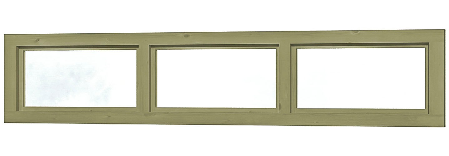 Skanholz Fenster "Oberlicht" 147 x 30 cm günstig online kaufen