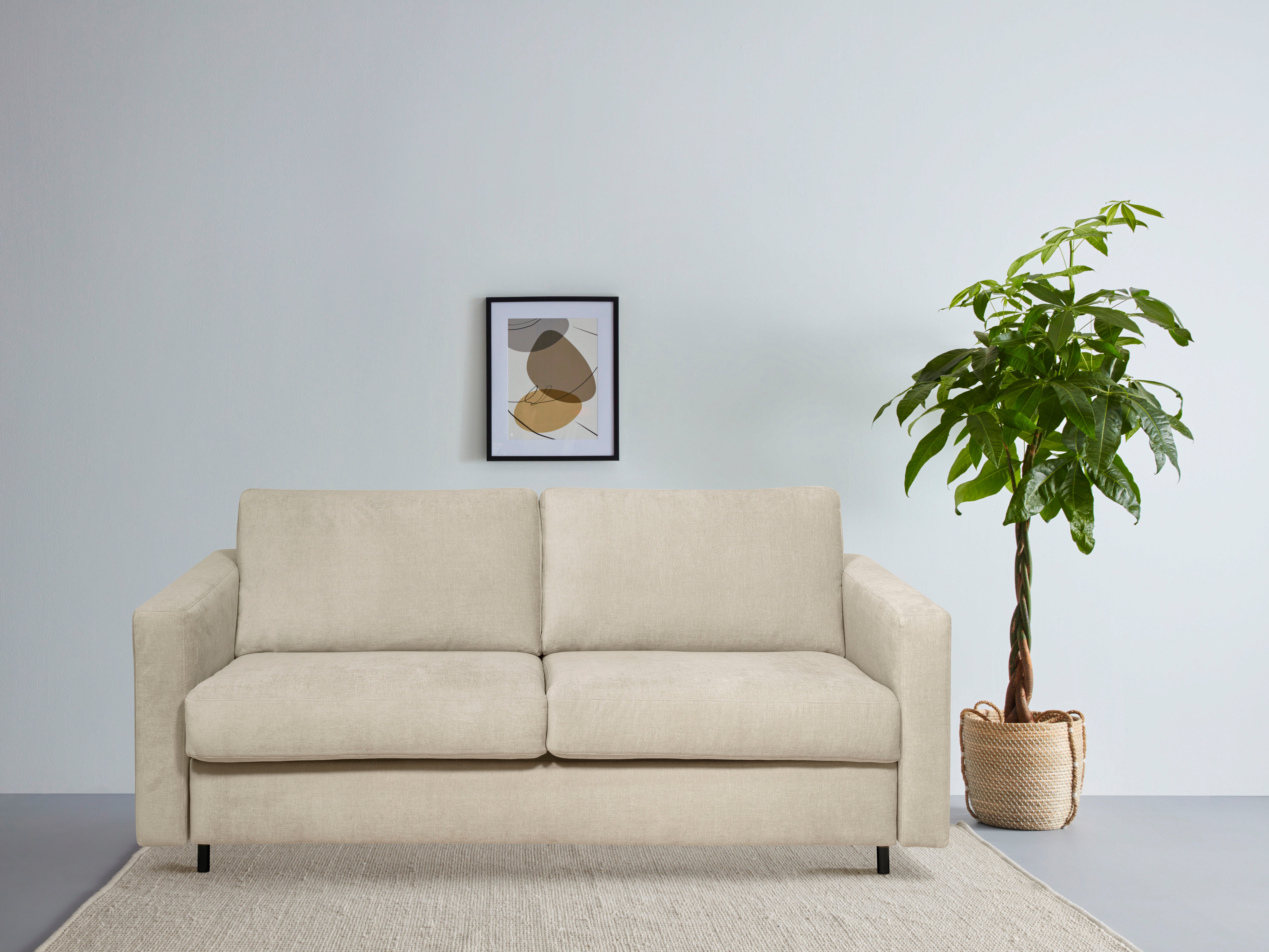 OTTO home Schlafsofa "Virming" Dauerschlaf-Funktion mit Unterfederung und Matratze
