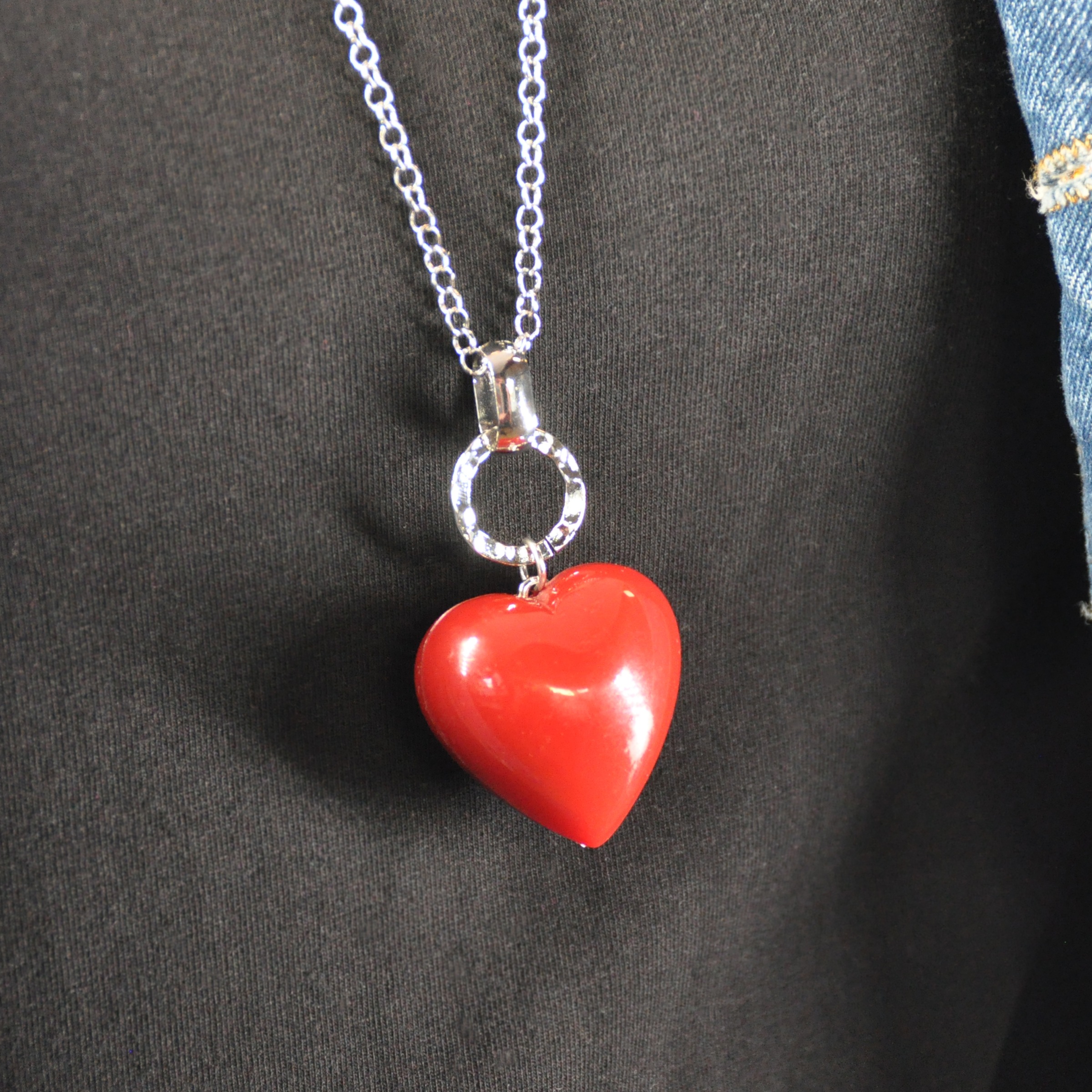 Firetti Herzkette »Schmuck Geschenk Big Red Heart«