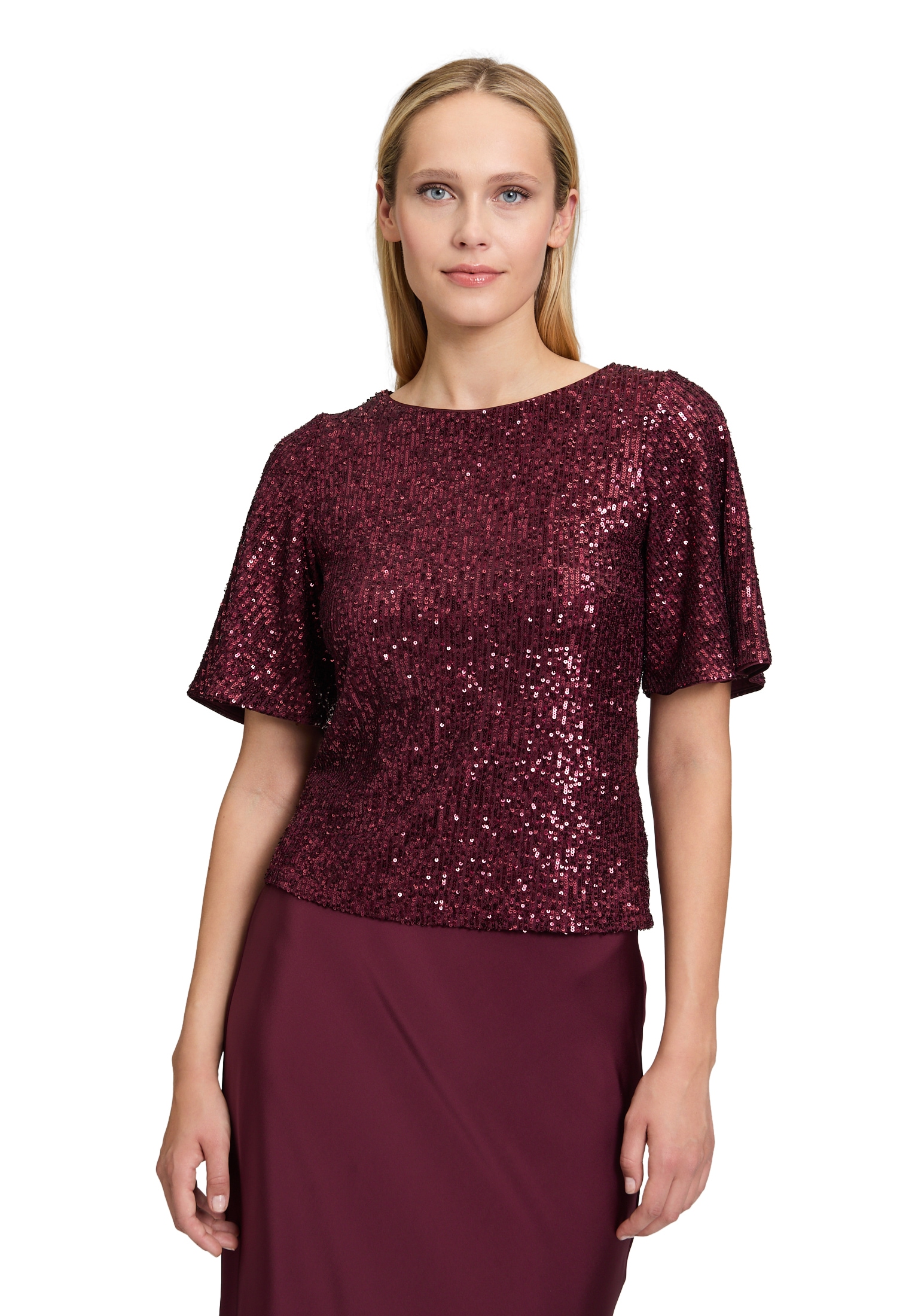 Vera Mont Kurzarmshirt "Damen mit Flügelärmeln", 1 Stk. Pailletten günstig online kaufen