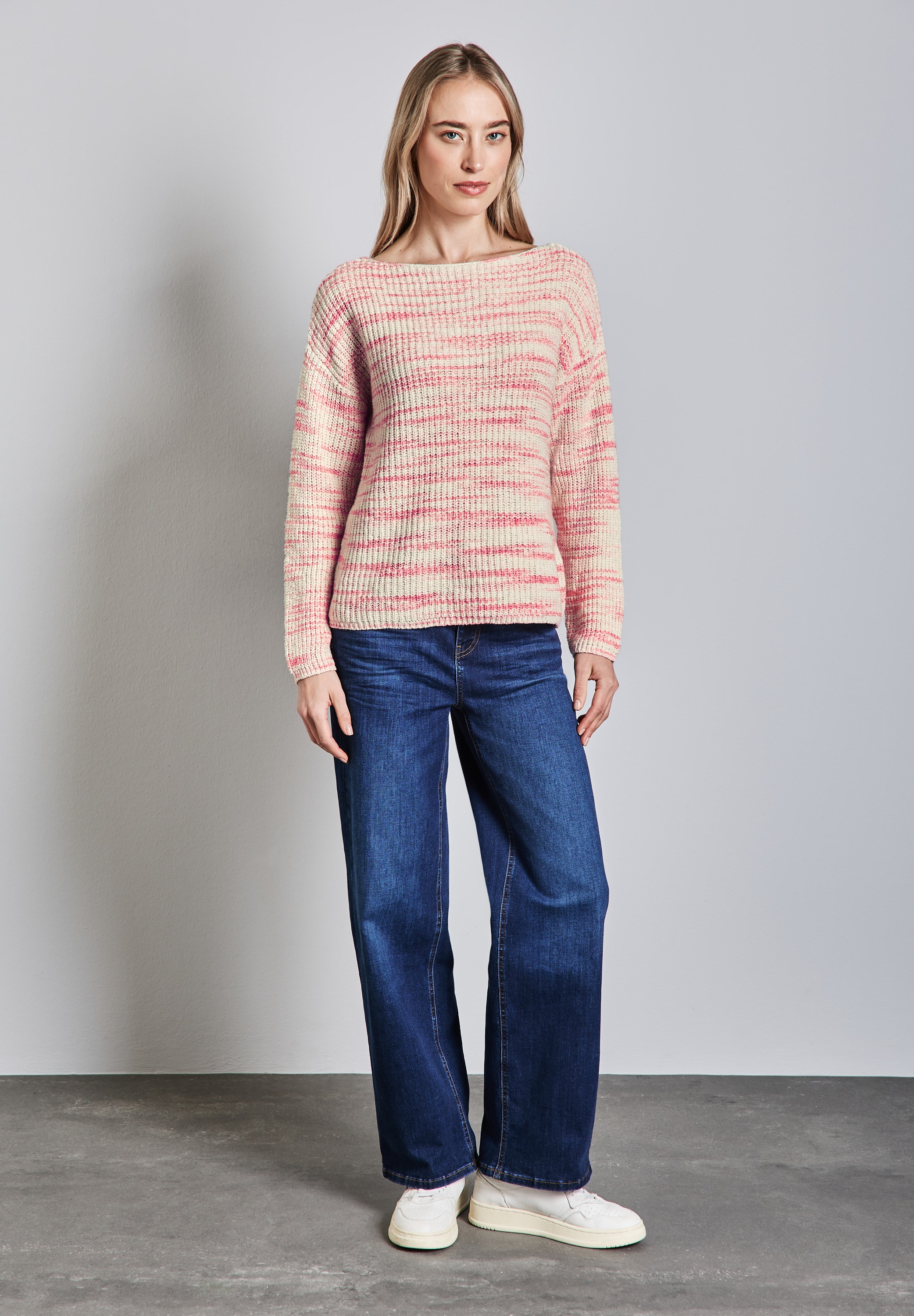 STREET ONE Strickpullover, mit U-Boot-Ausschnitt