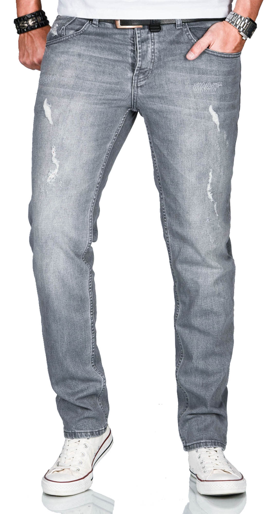 Alessandro Salvarini Slim-fit-Jeans »ASCatania«, mit used look Effekt und mit 2% Elasthan