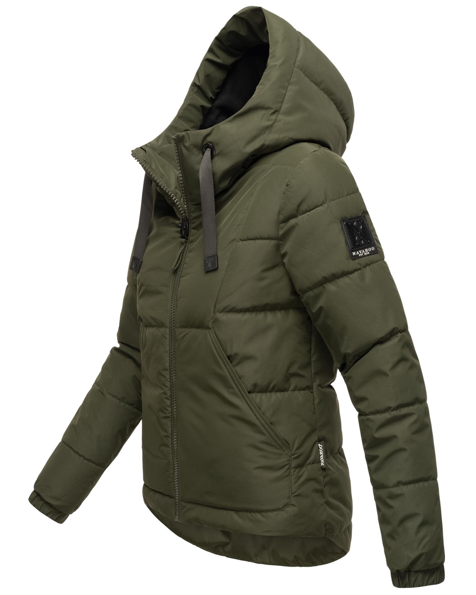 Navahoo Steppjacke »Eisbällchen«, mit Kapuze, stylische Damen Winterjacke mit Kapuze
