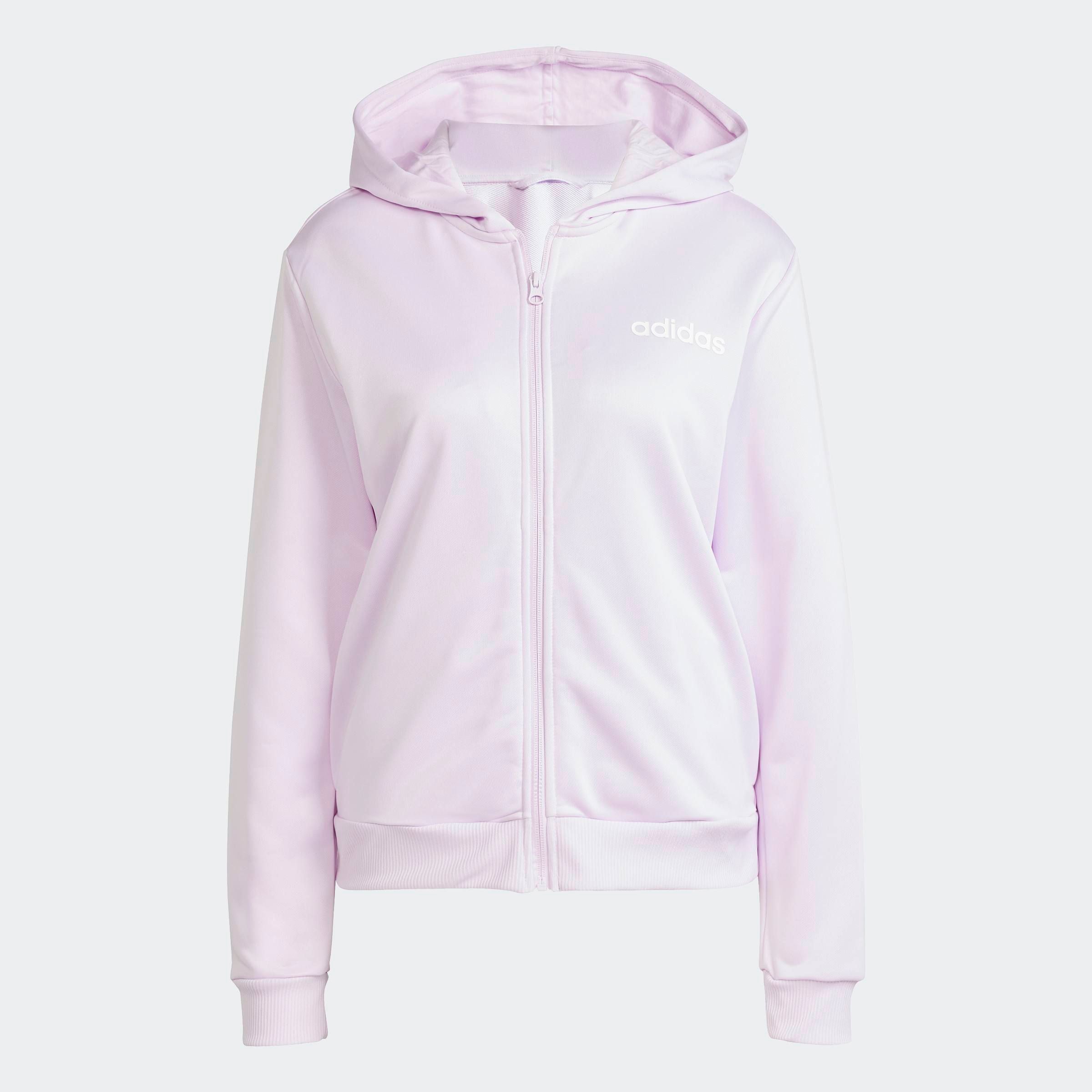 adidas Sportswear Trainingsanzug »W LINEAR TS«, (2 tlg.), Trainingsjacke mit Kapuze, Tracksuit