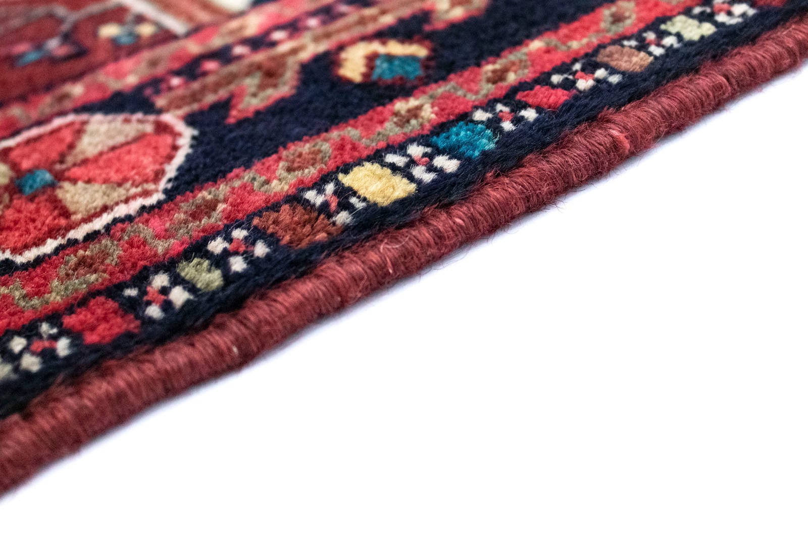 morgenland Wollteppich »Hamadan Teppich handgeknüpft blau«, rechteckig, handgeknüpft