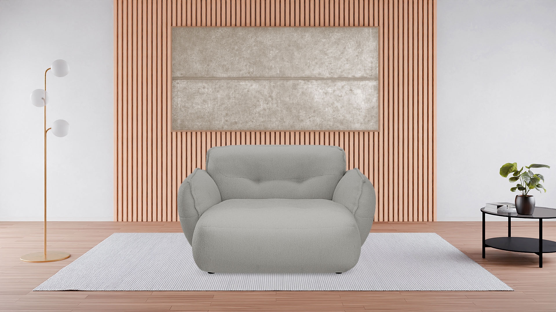 Chaiselongue »Be Fluffy«, Softes Sitzgefühl, moderne Kedernaht, hochwertiger Bezug