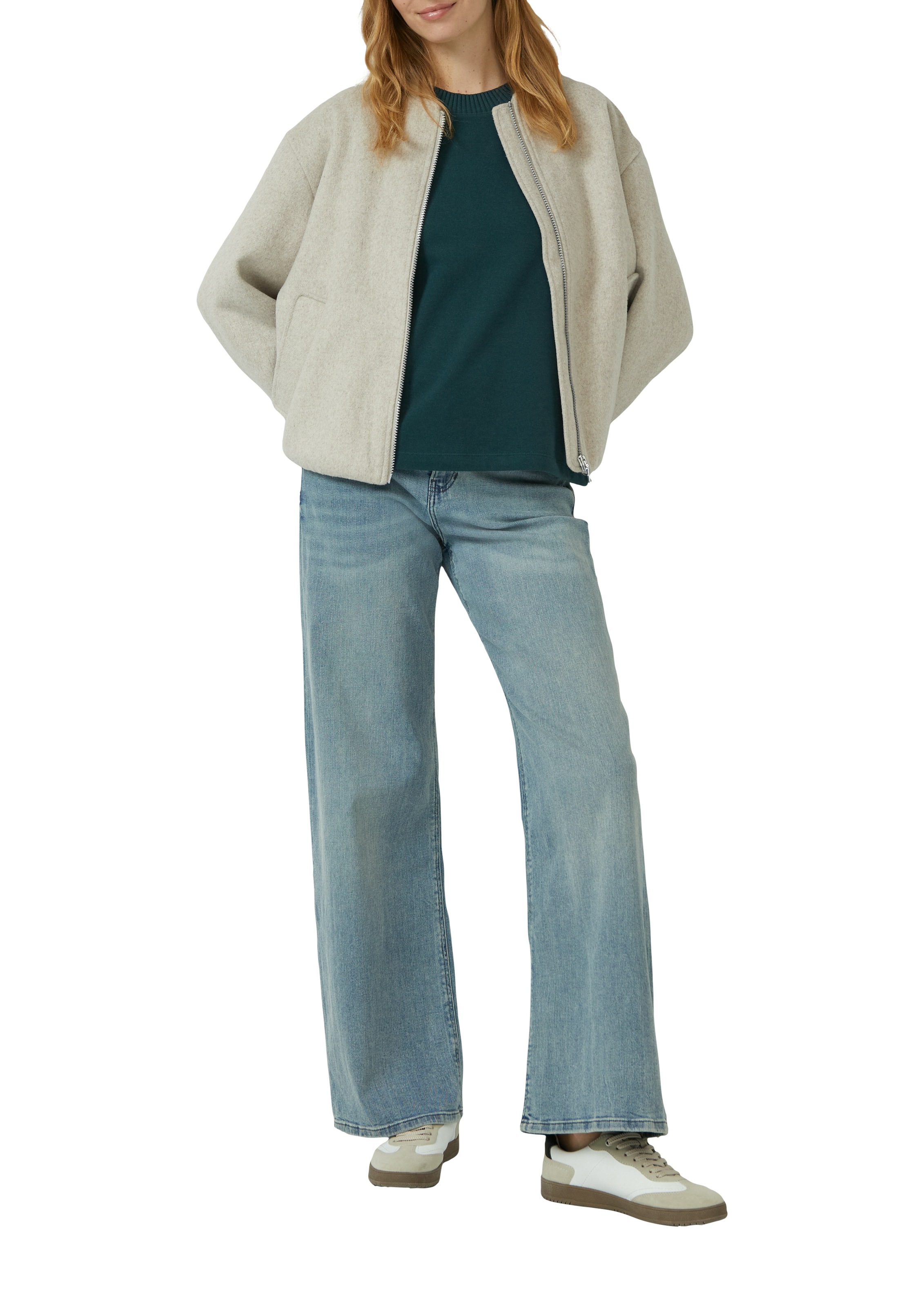 s.Oliver Sweatshirt, mit Rippblende