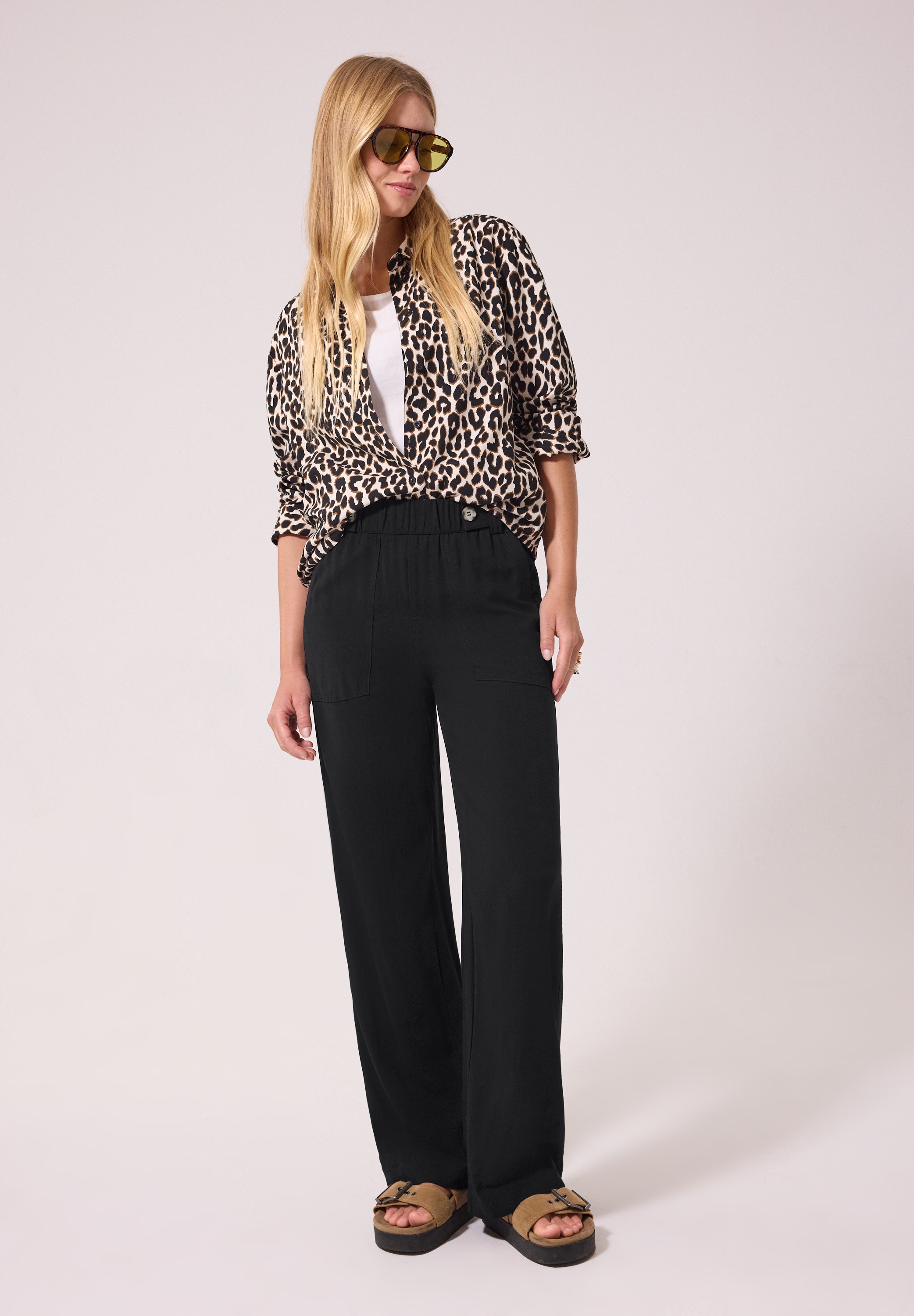 STREET ONE STUDIO Stoffhose  mit Wide Legs