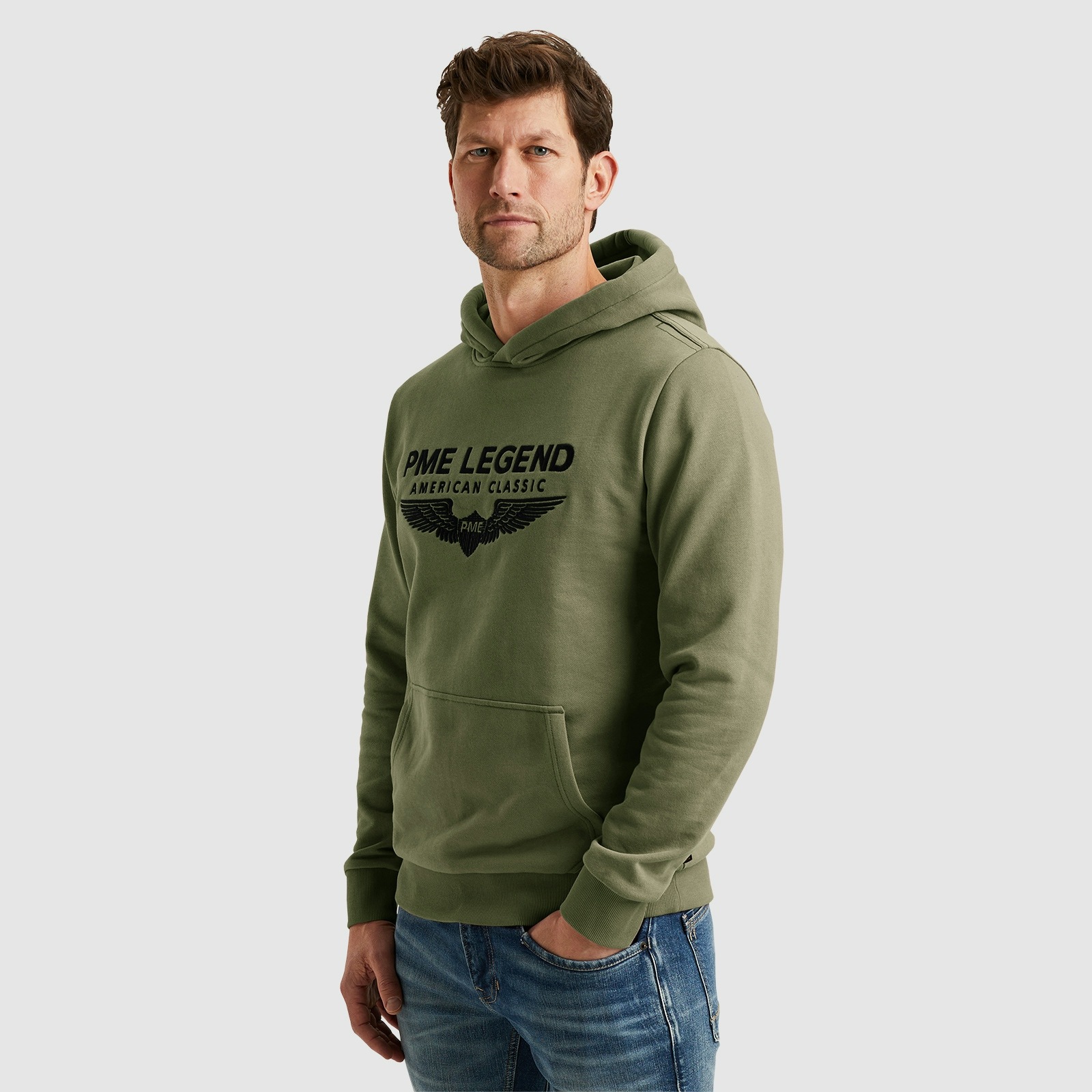 PME LEGEND Kapuzensweatshirt »Hooded soft terry with logo«, mit Logo Print