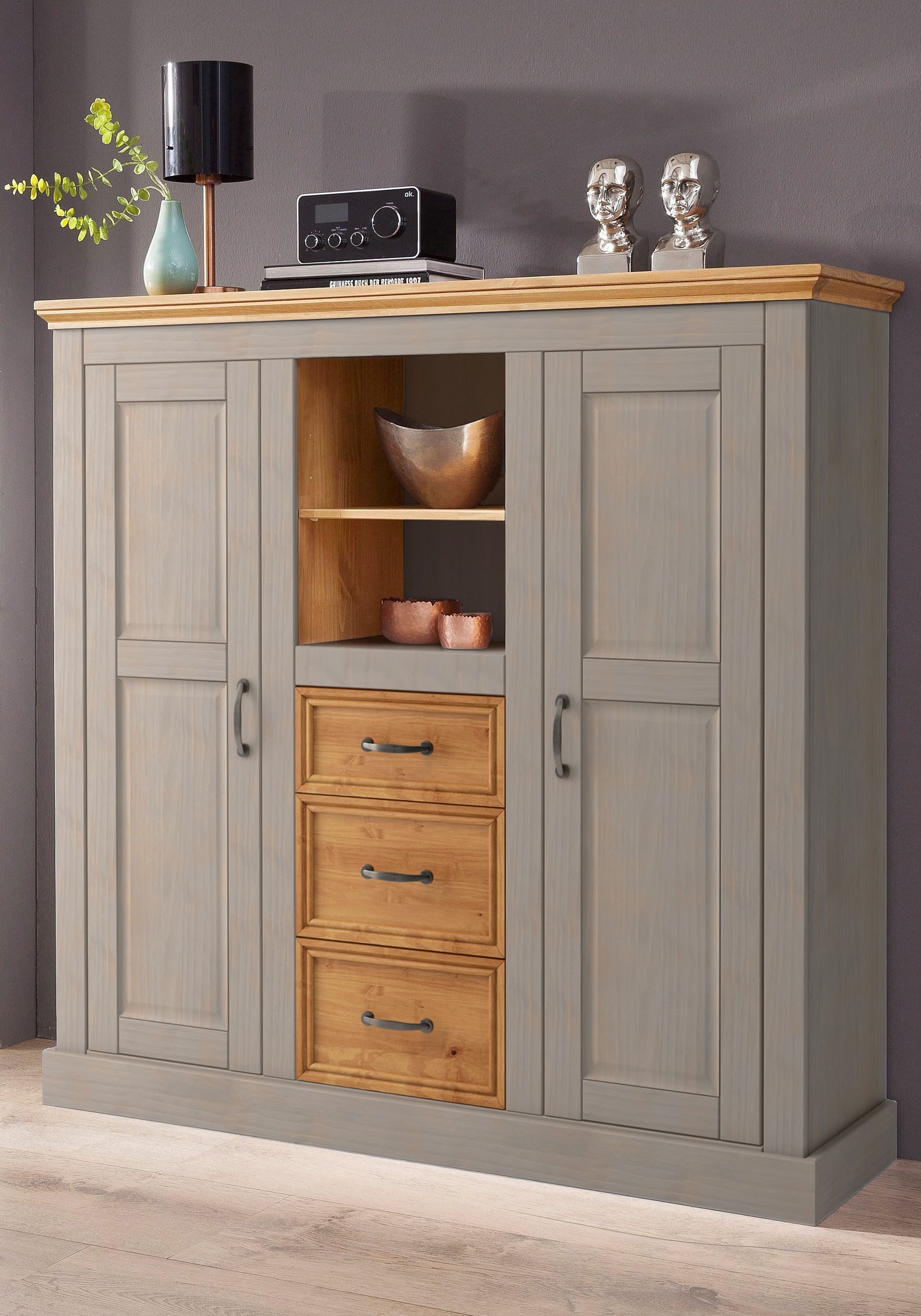 Home affaire Highboard »Selma«, Stauraumschrank, Breite 130 cm